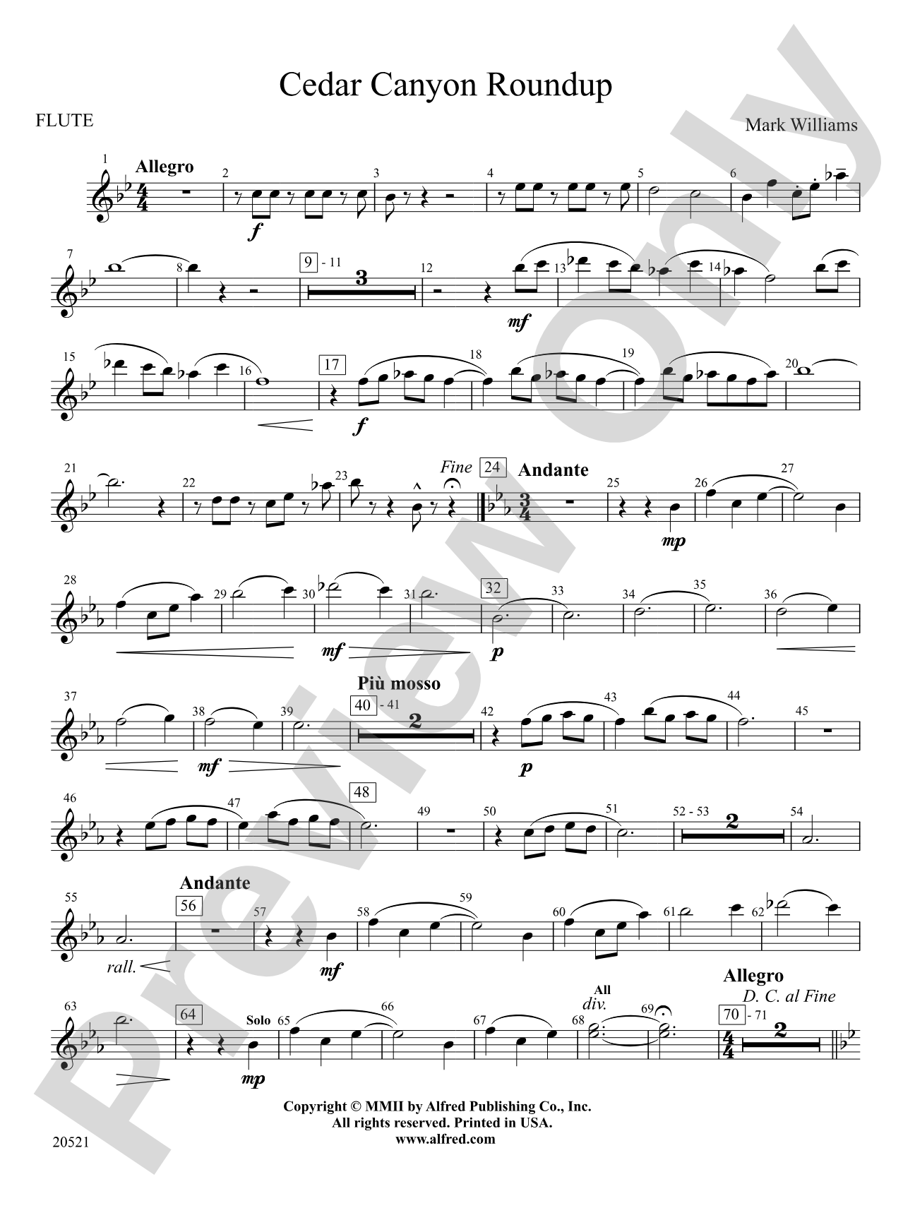 Cedar Canyon Roundup: Flute