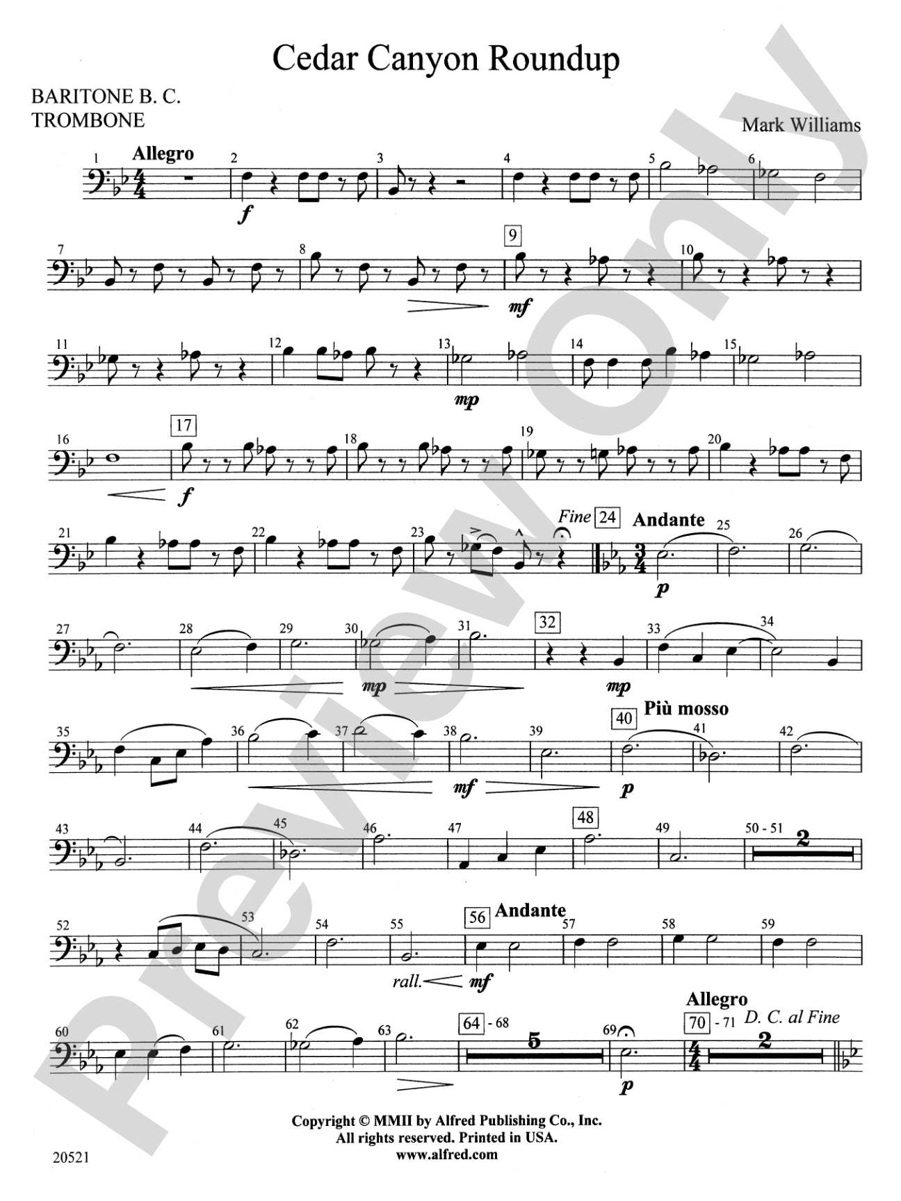 Cedar Canyon Roundup: 1st Trombone