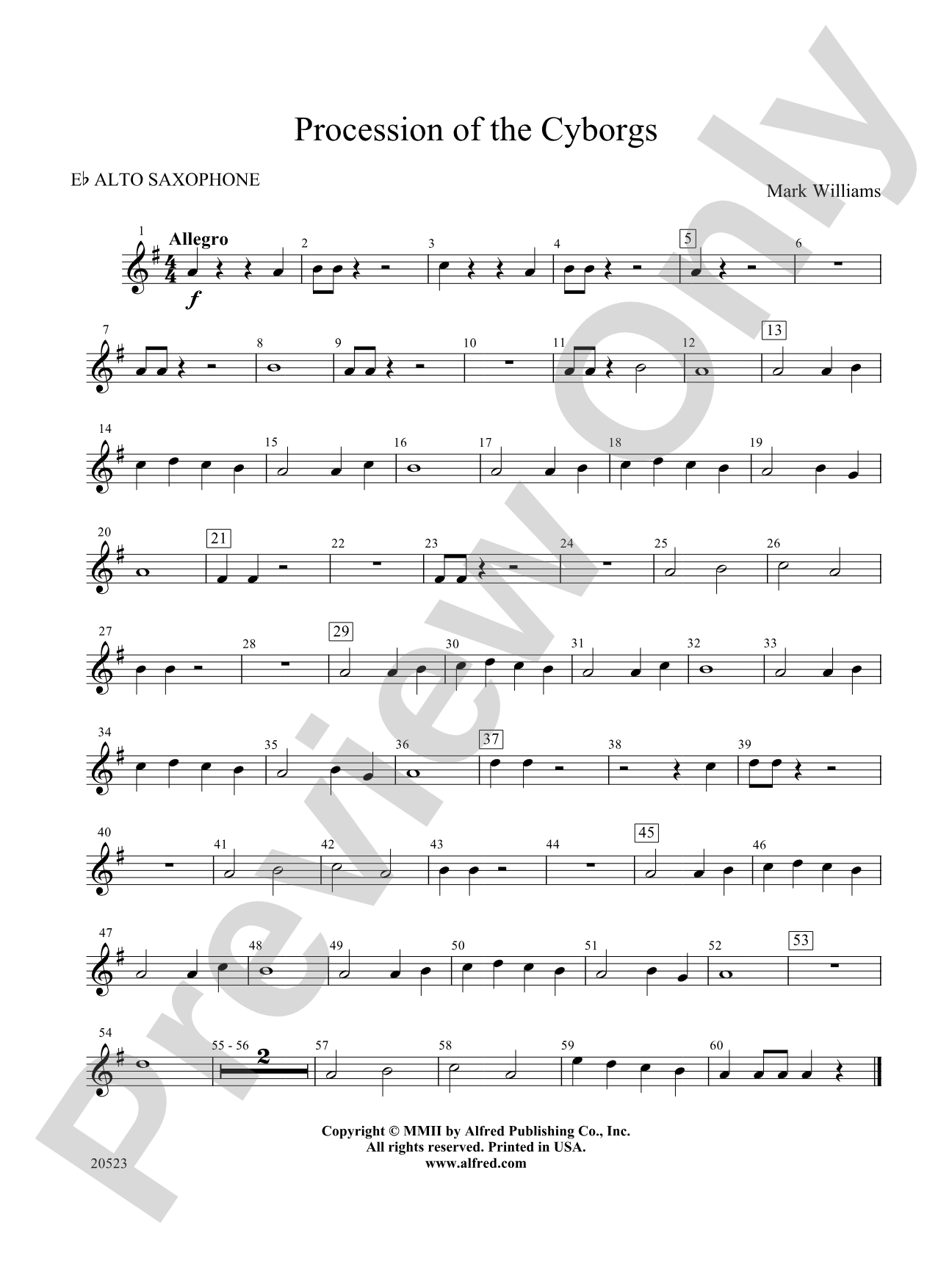 Procession of the Cyborgs: E-flat Alto Saxophone