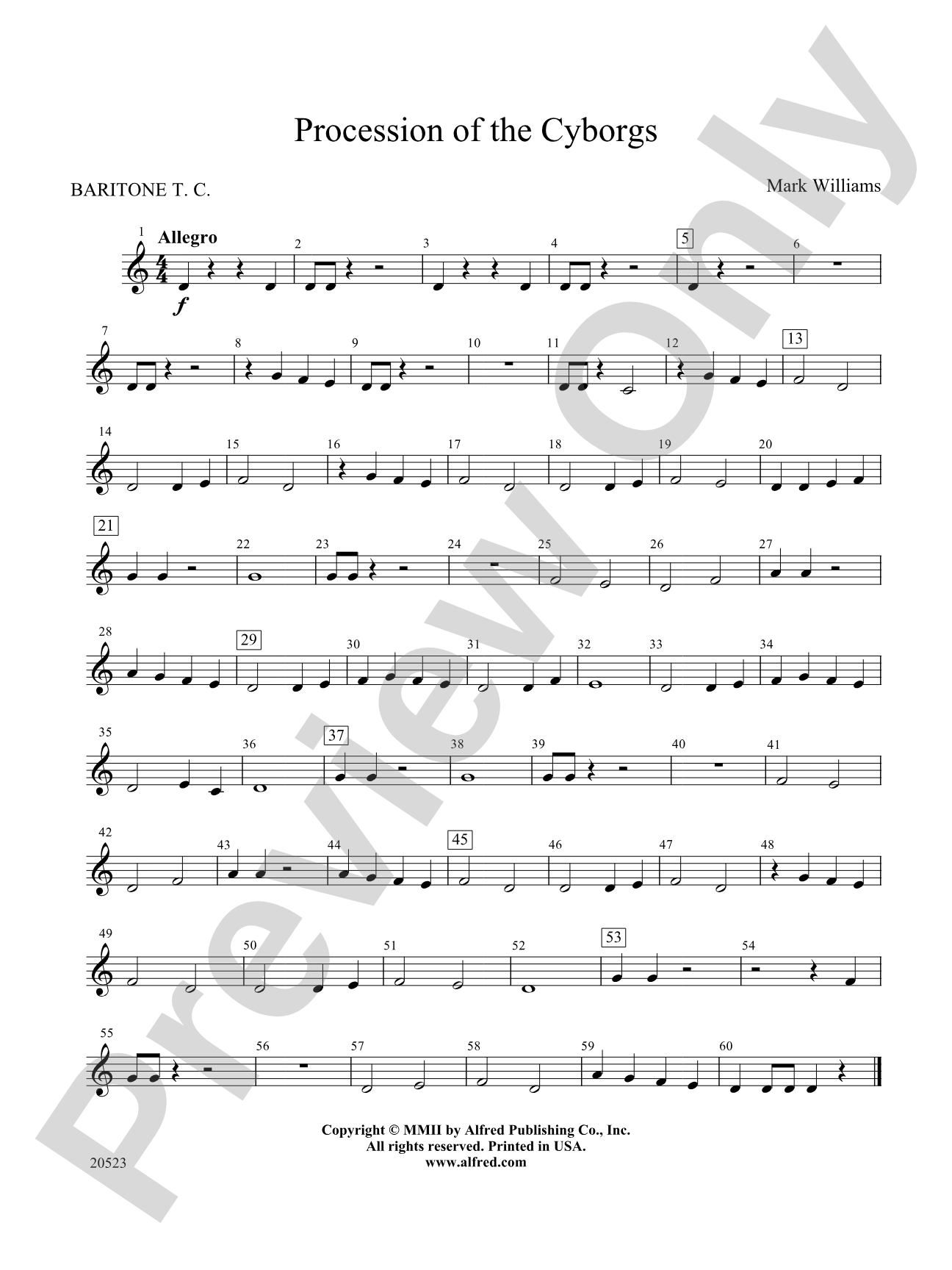 Procession of the Cyborgs: Baritone T.C.