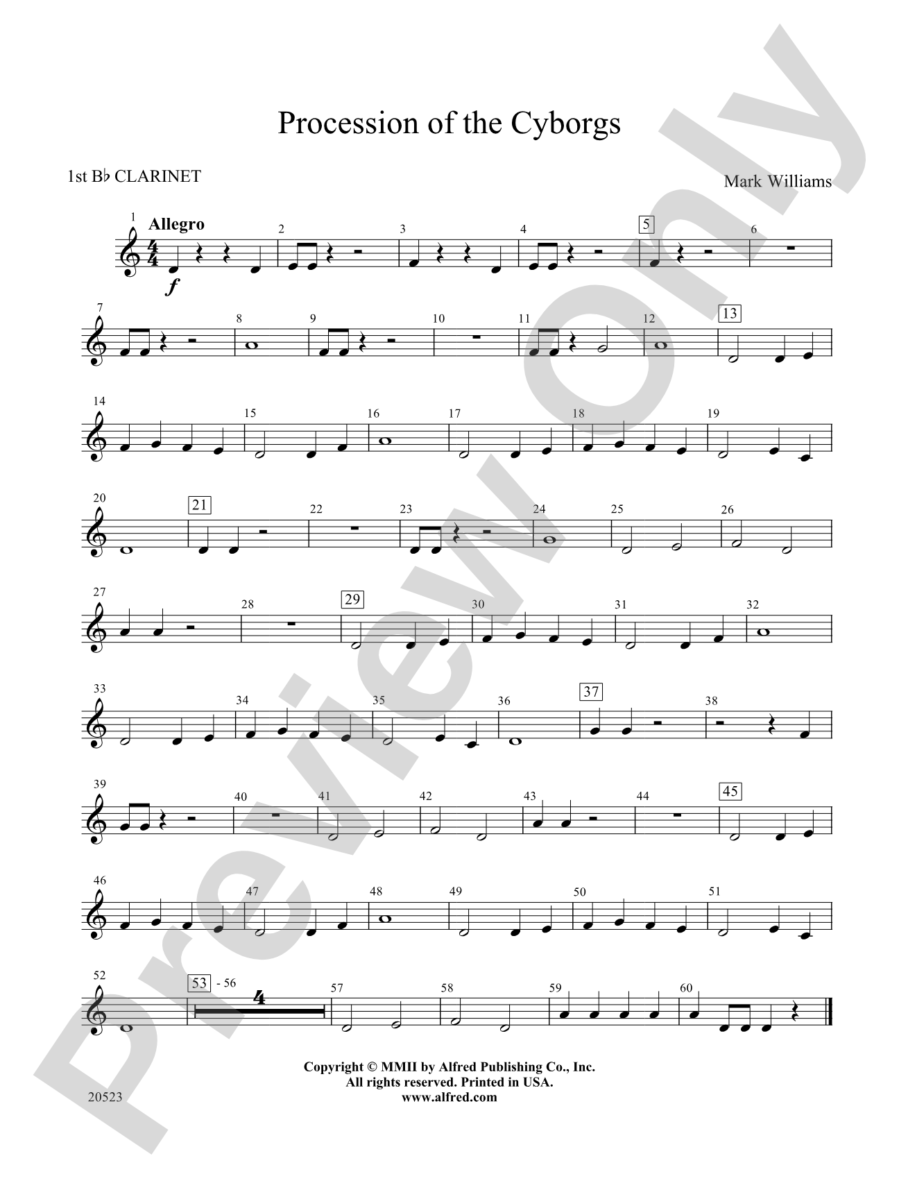 Procession of the Cyborgs: 1st B-flat Clarinet