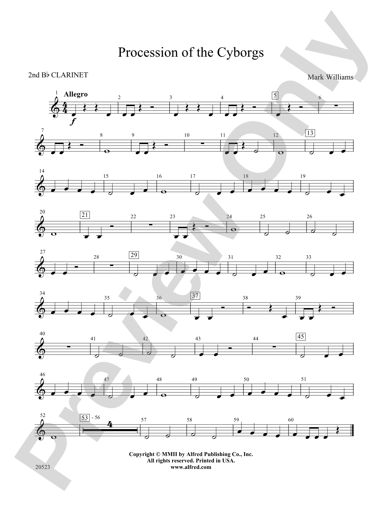 Procession of the Cyborgs: 2nd B-flat Clarinet