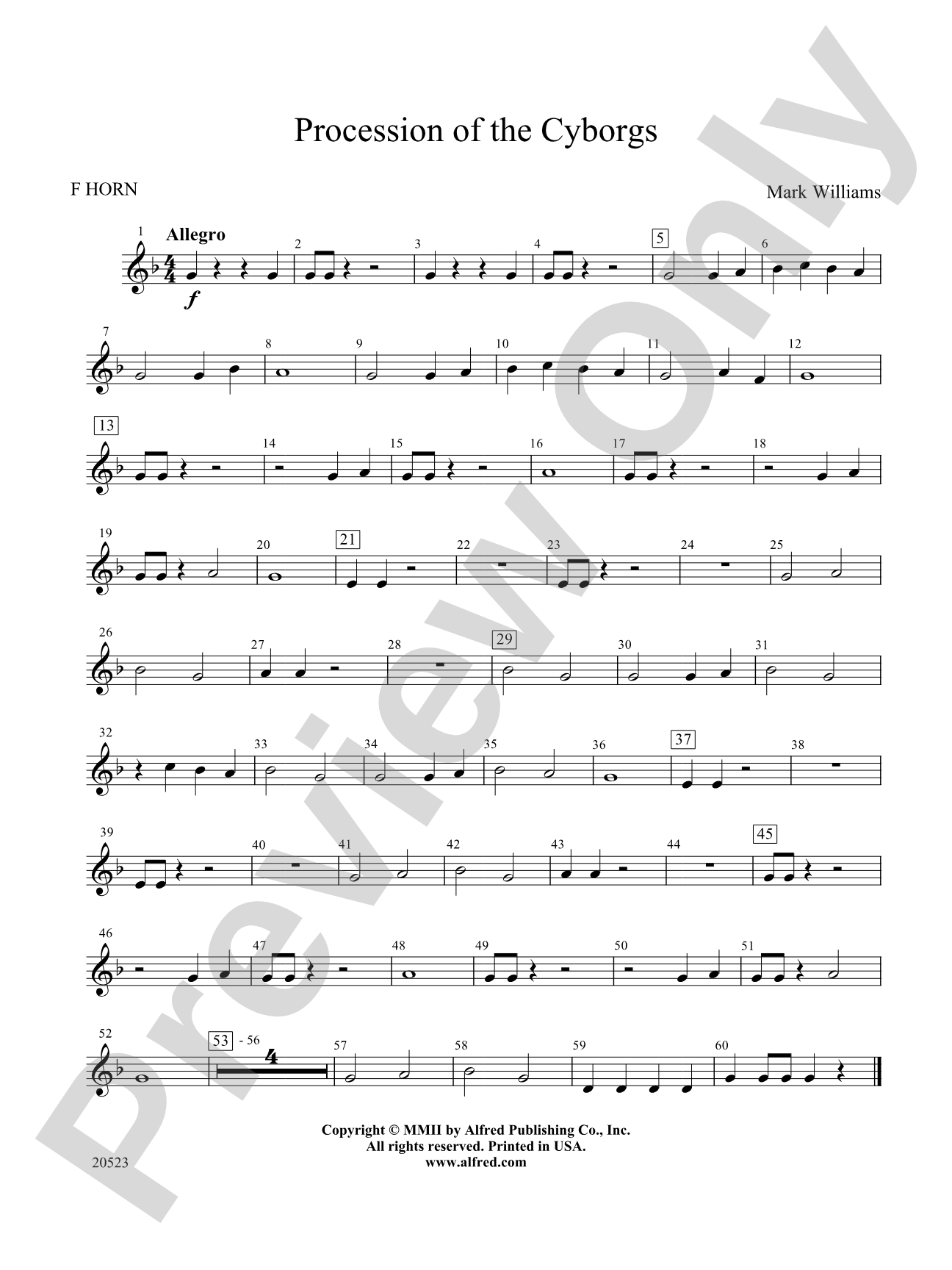 Procession of the Cyborgs: 1st F Horn