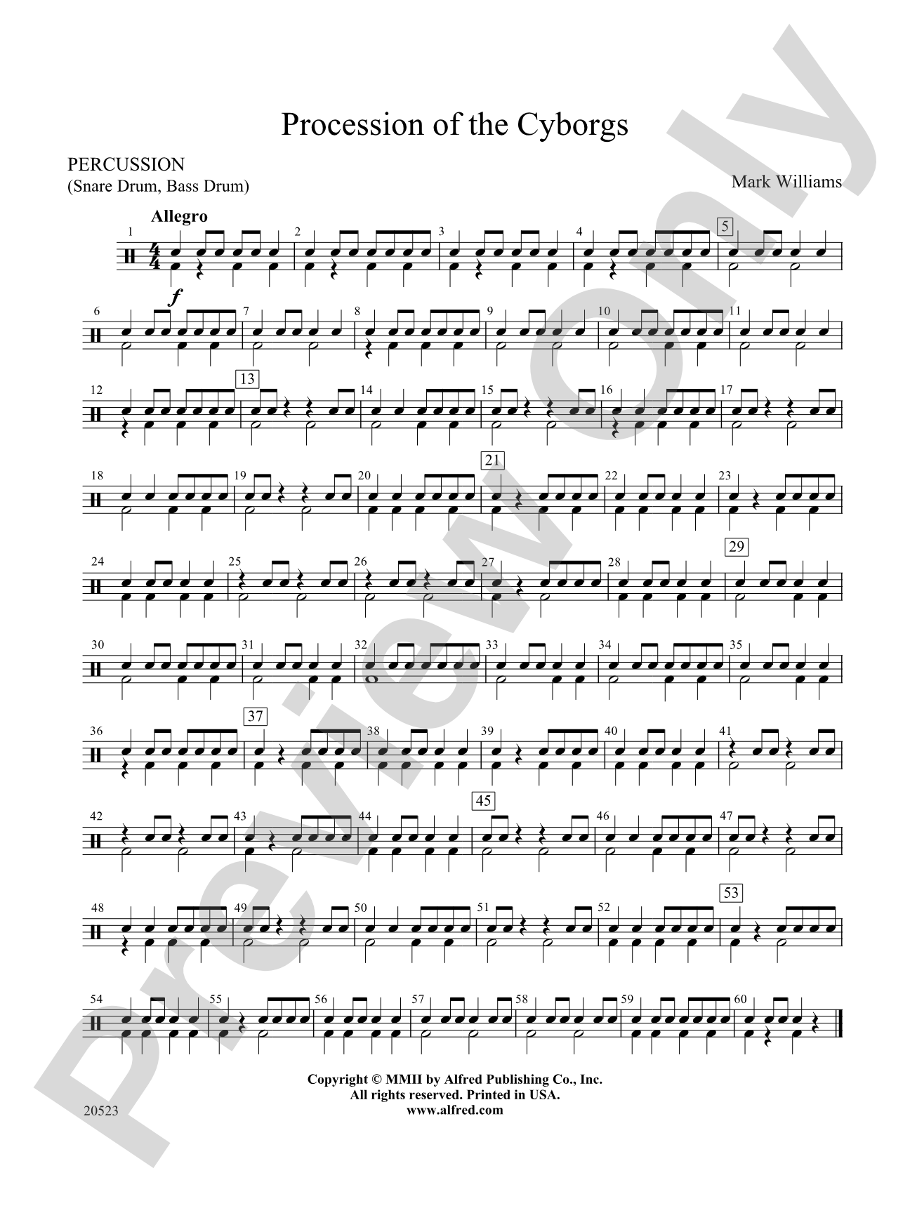 Procession of the Cyborgs: 1st Percussion