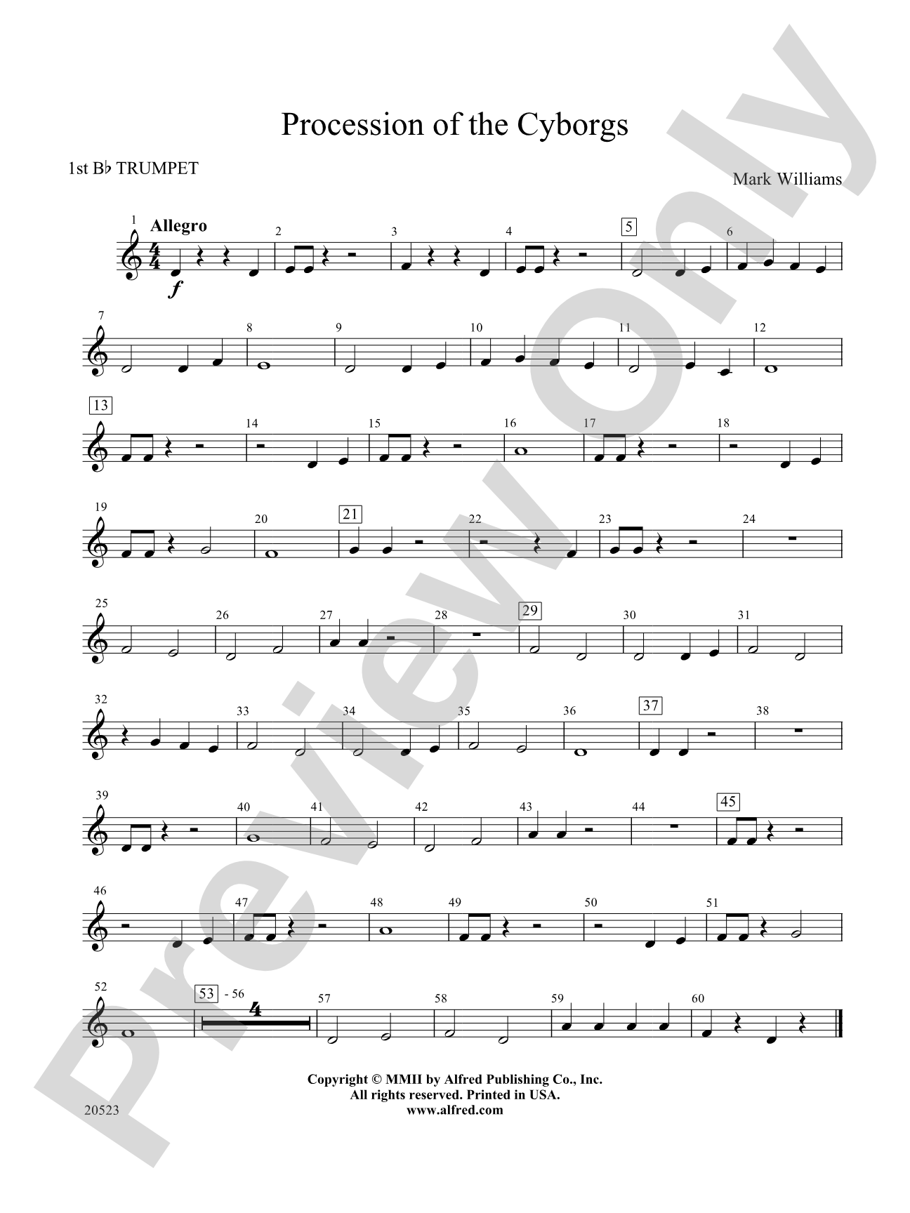 Procession of the Cyborgs: 1st B-flat Trumpet