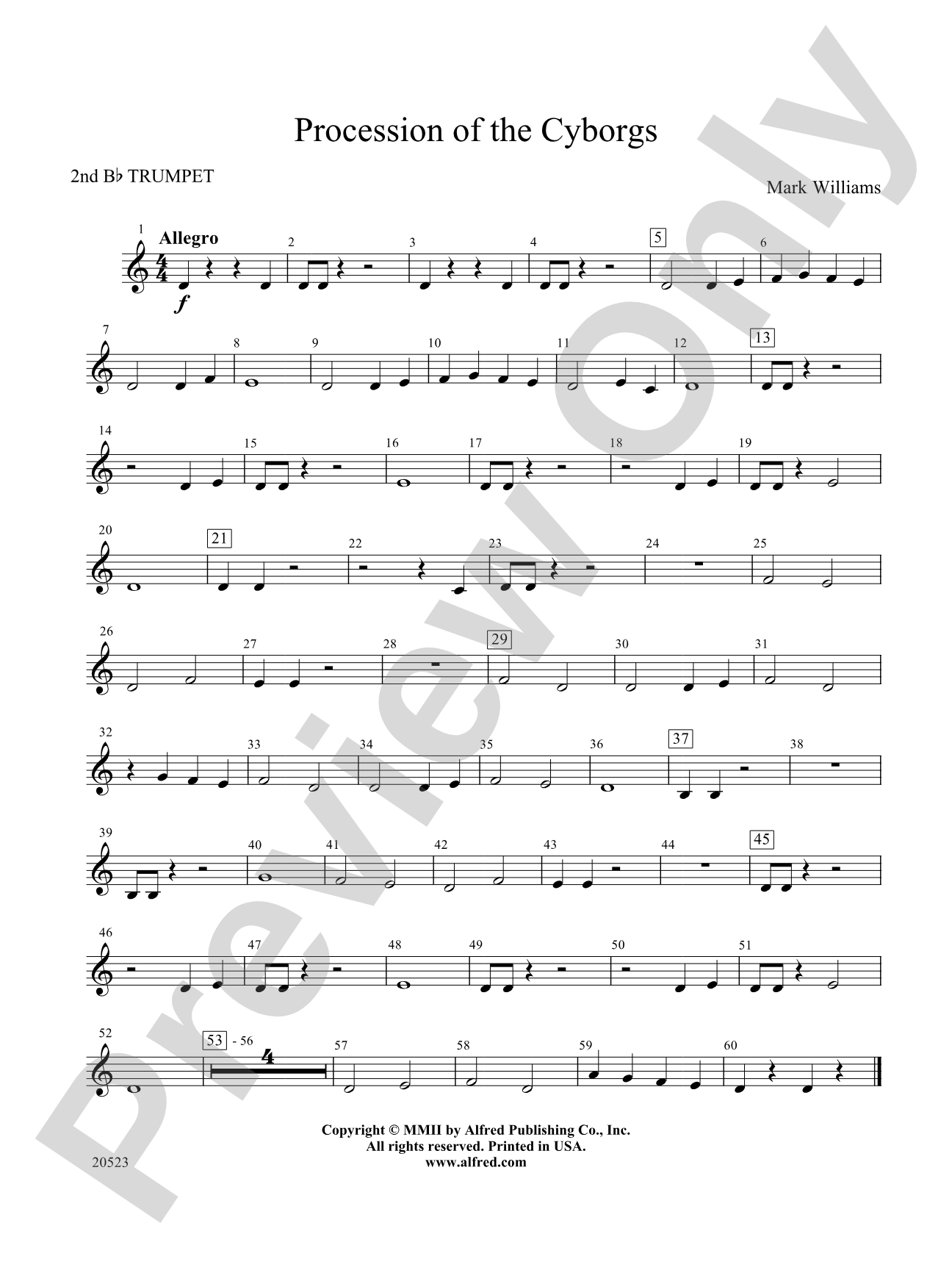 Procession of the Cyborgs: 2nd B-flat Trumpet