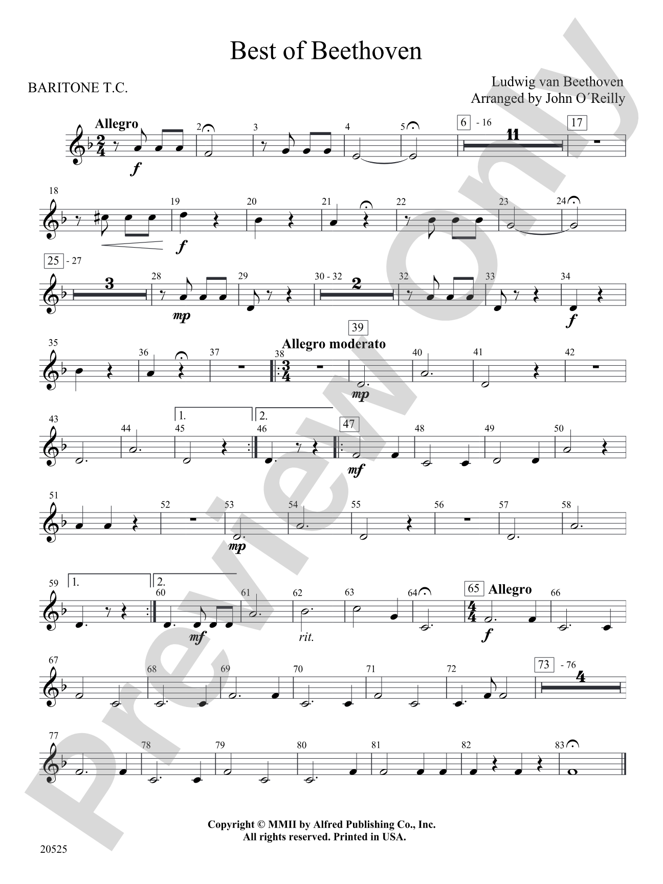 Best of Beethoven: Baritone T.C.