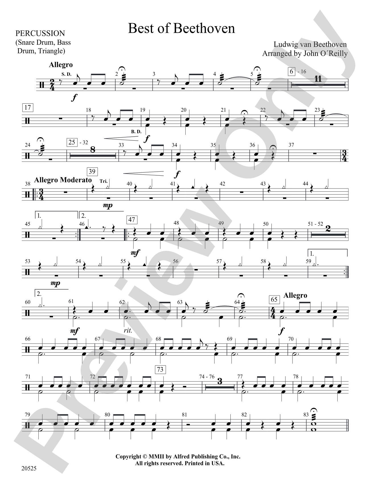 Best of Beethoven: 1st Percussion