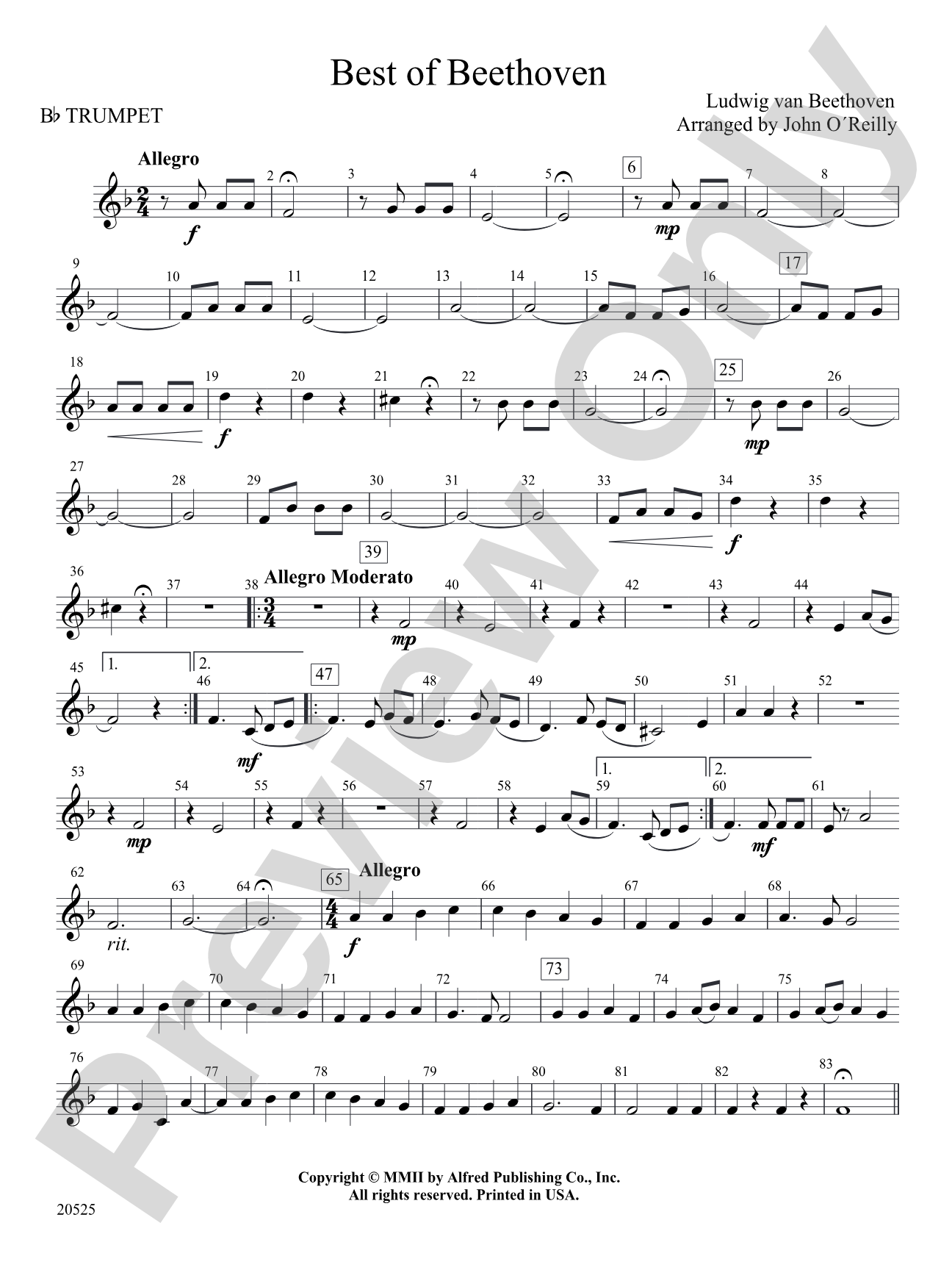 Best of Beethoven: 1st B-flat Trumpet