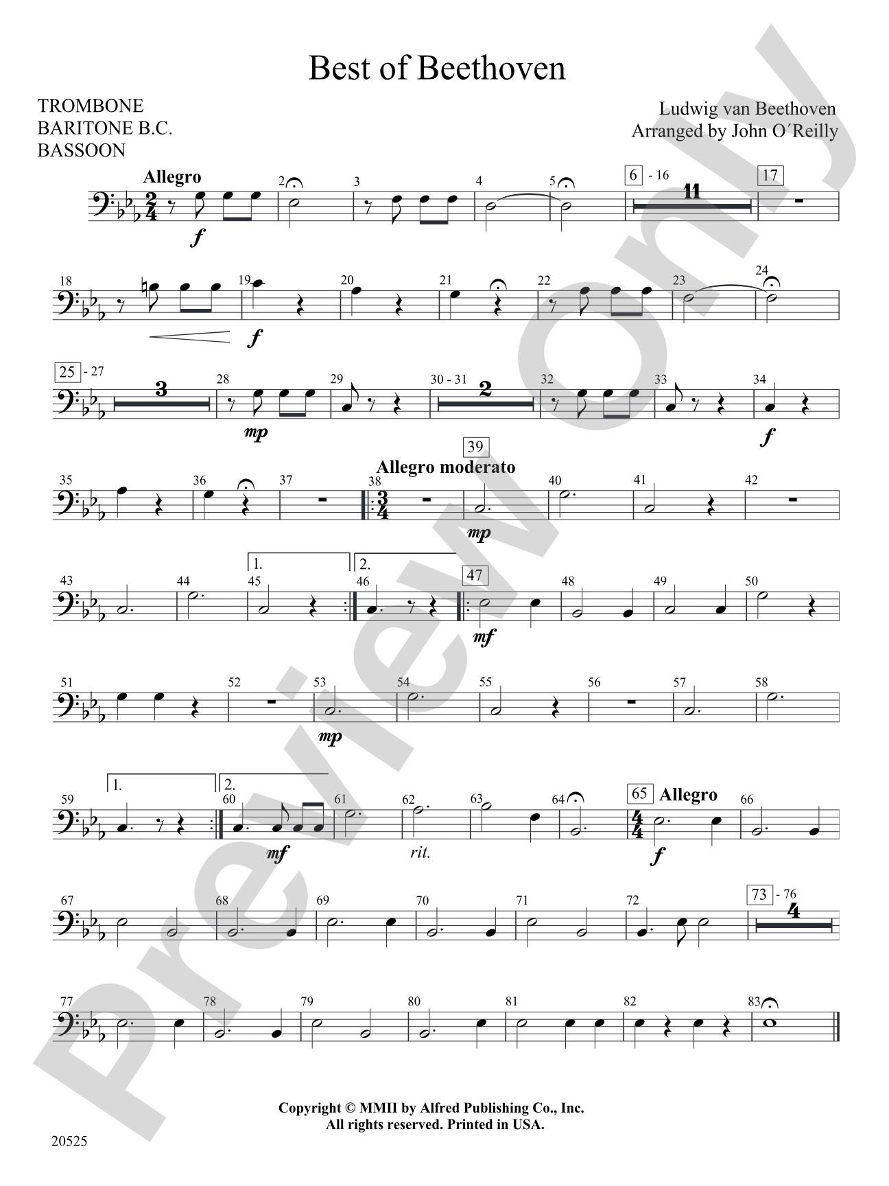 Best of Beethoven: 1st Trombone