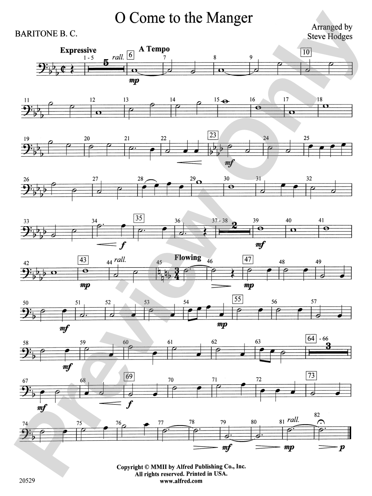 O Come to the Manger: Baritone B.C.