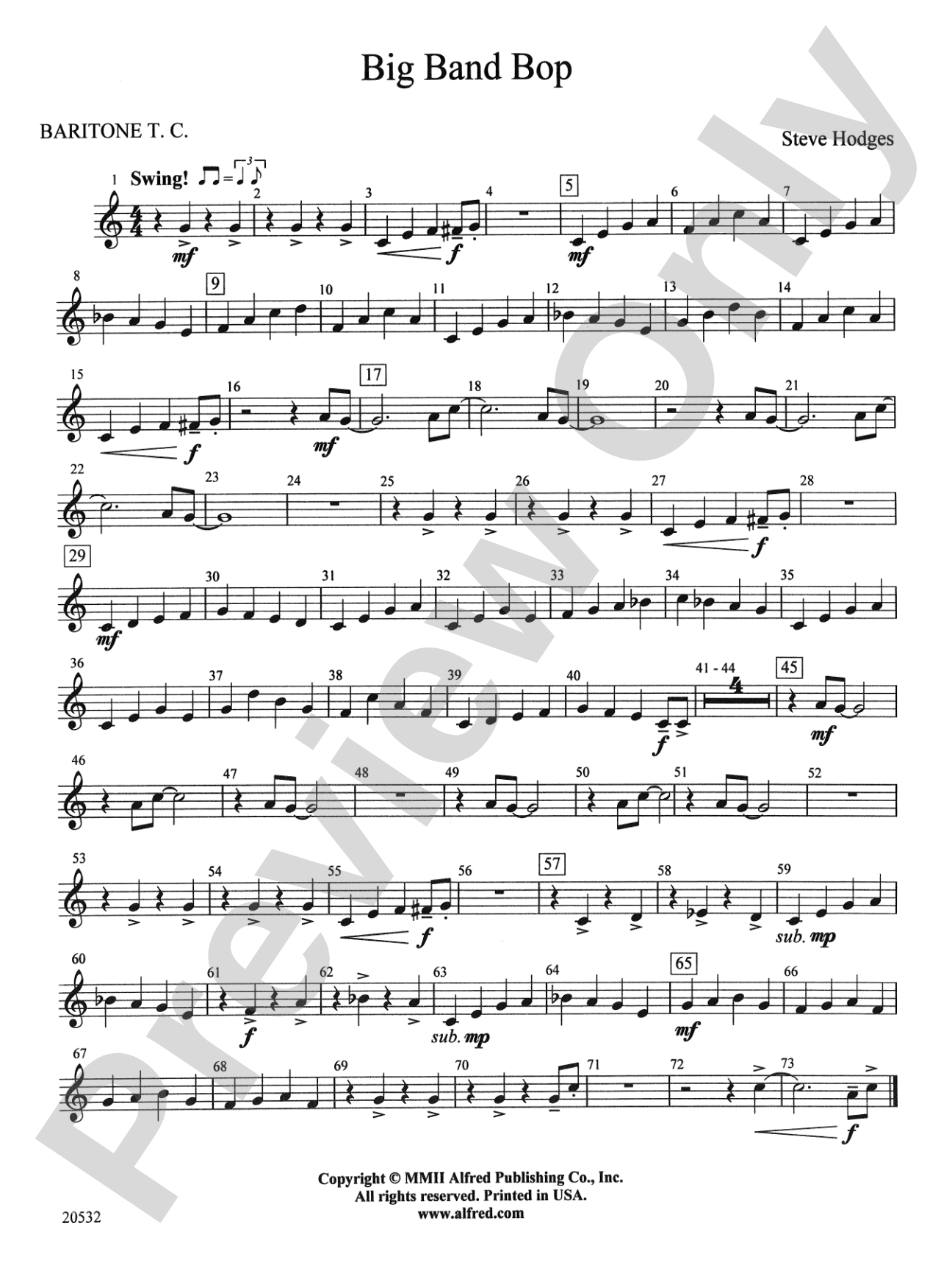 Big Band Bop: Baritone T.C.