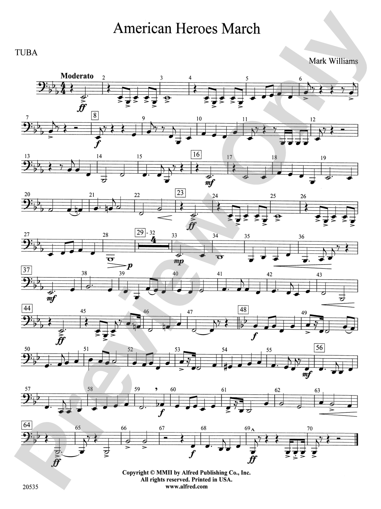 American Heroes March: Tuba