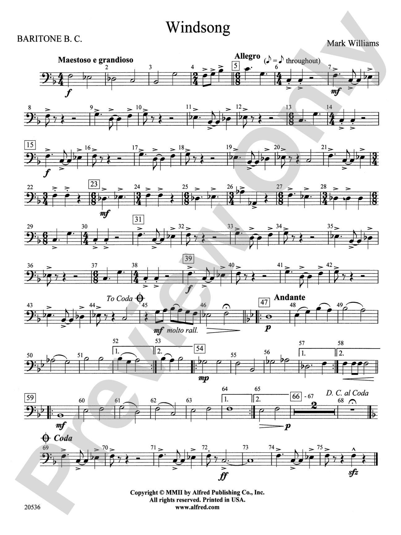 Windsong: Baritone B.C.