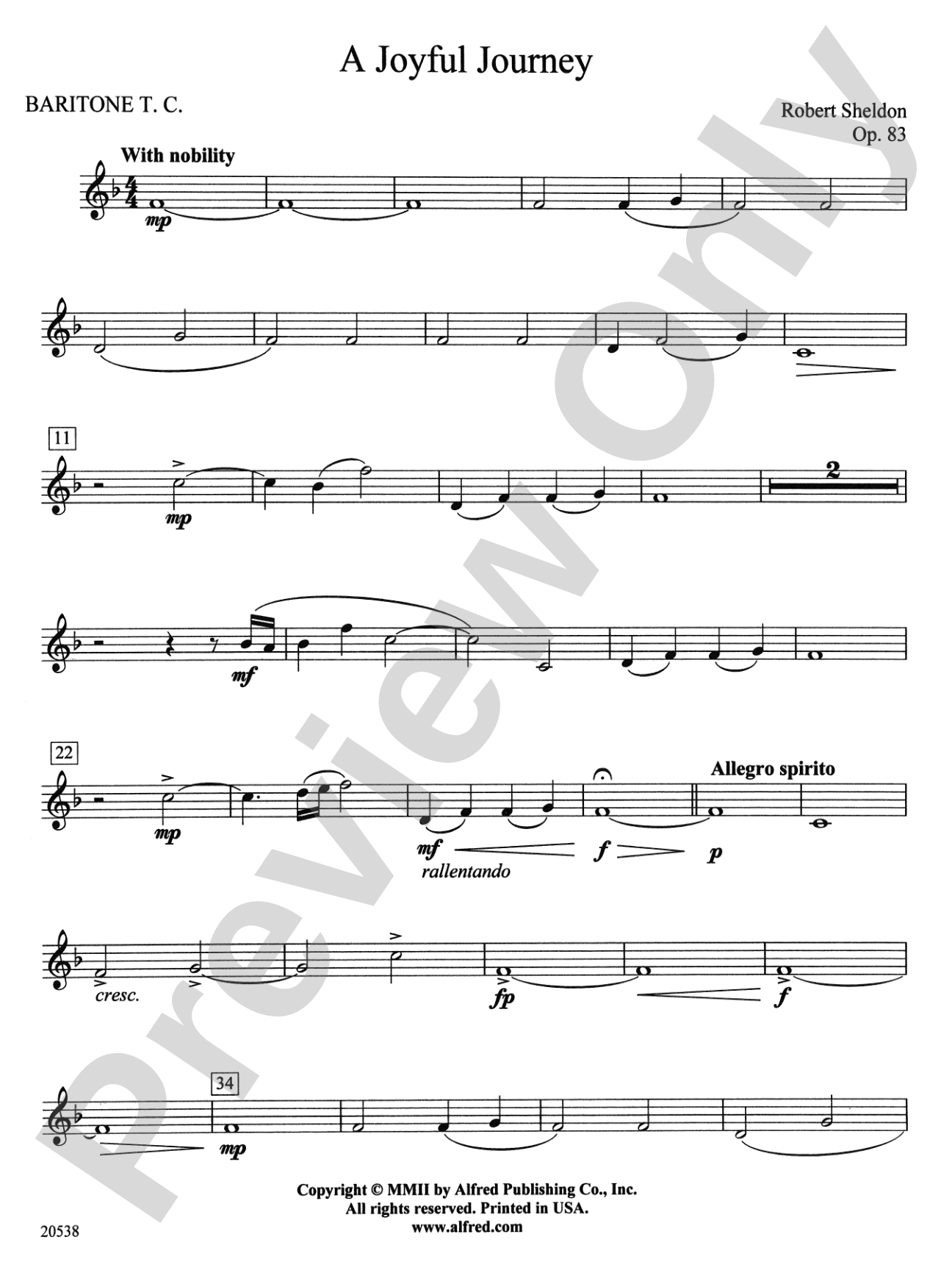 A Joyful Journey: Baritone T.C.