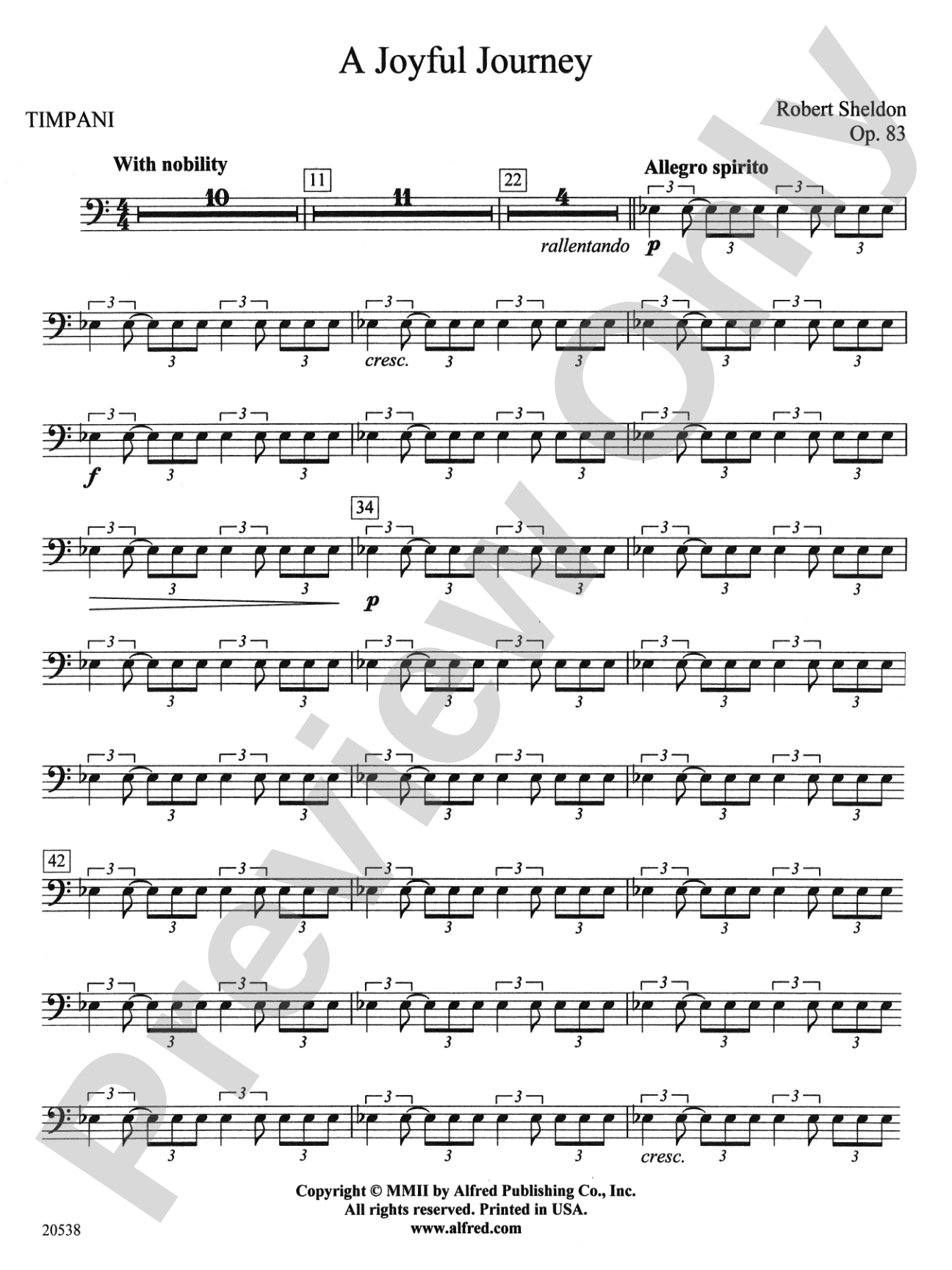 A Joyful Journey: Timpani
