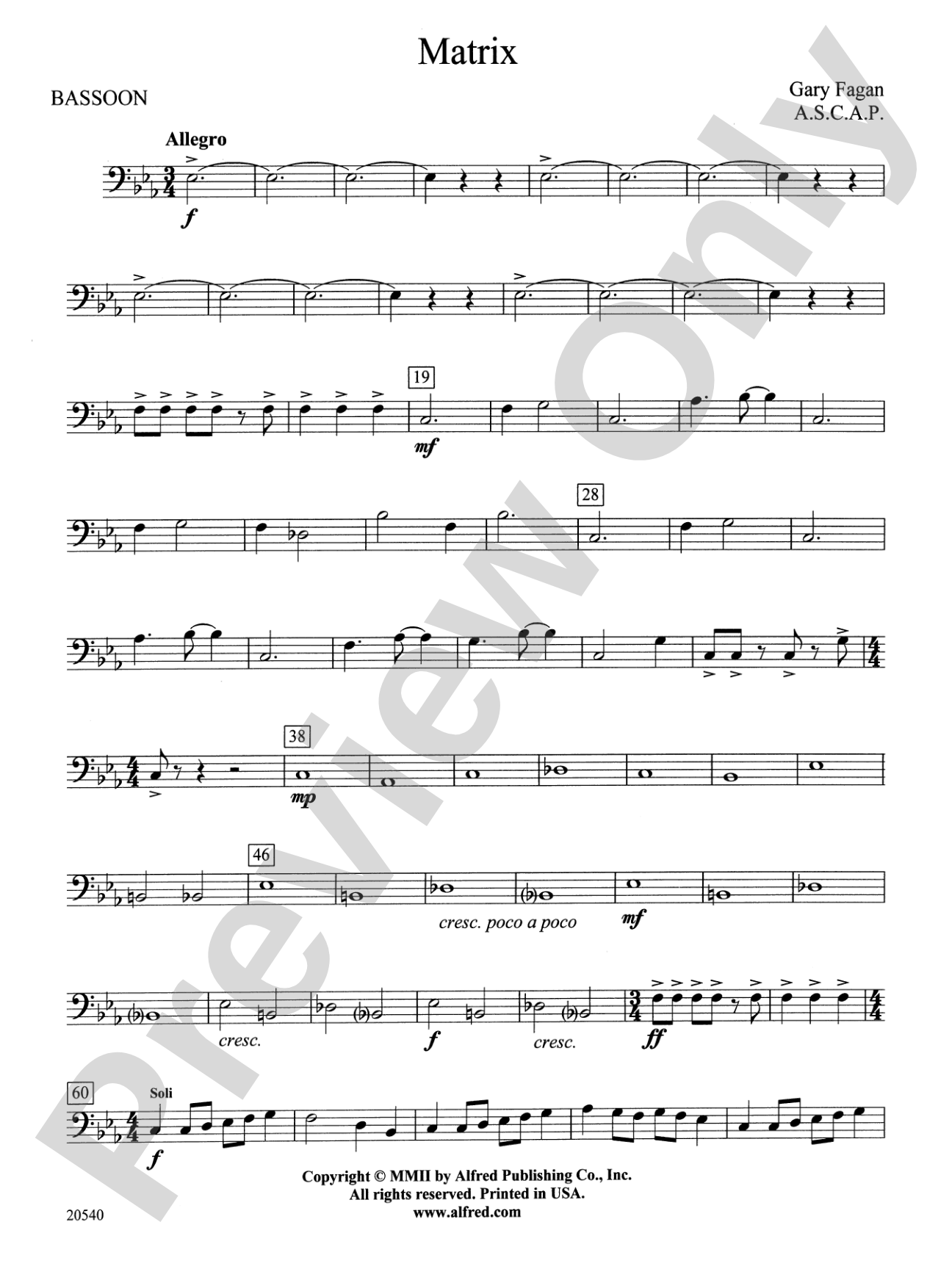 Matrix: Bassoon