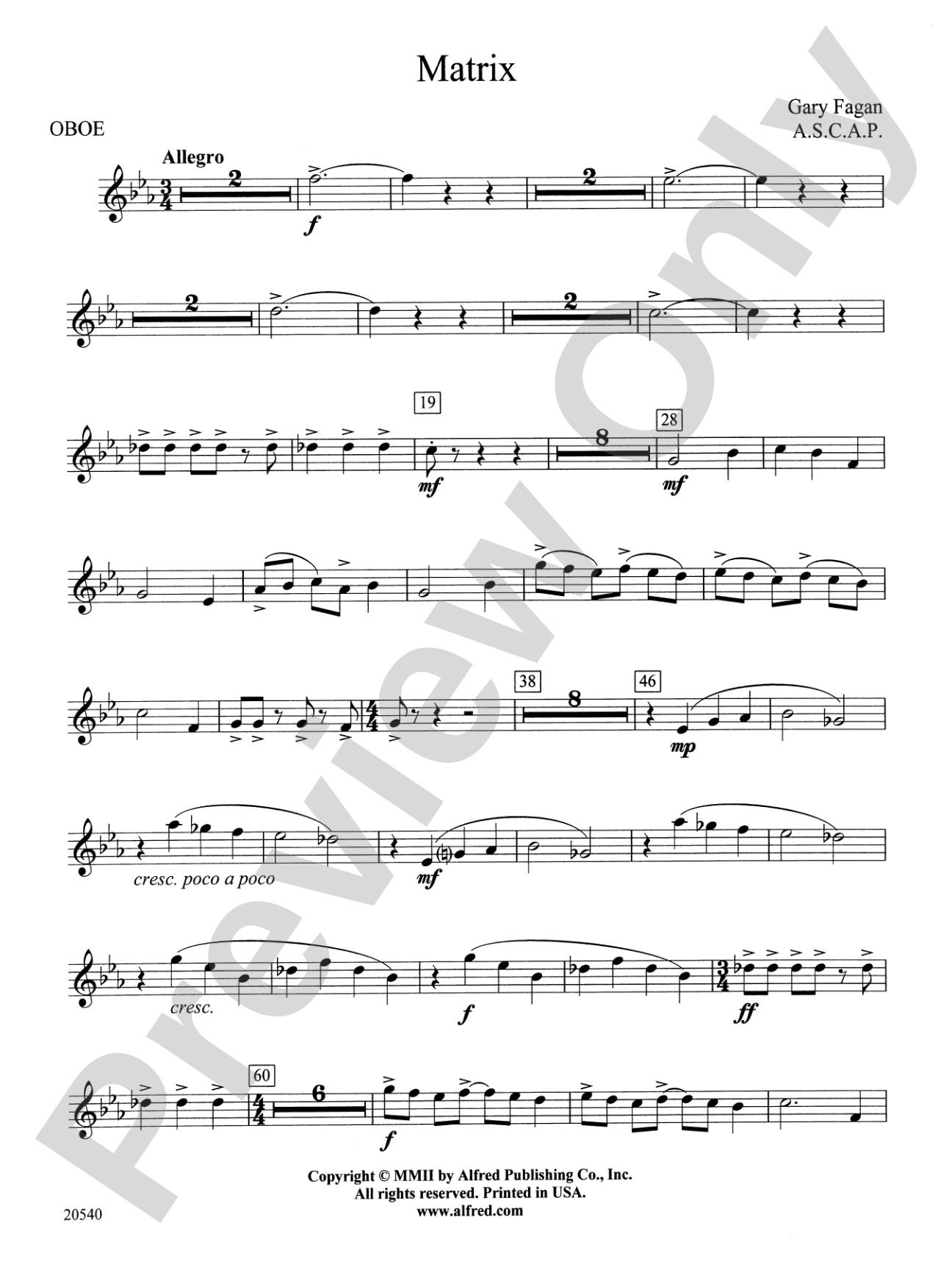 Matrix: Oboe