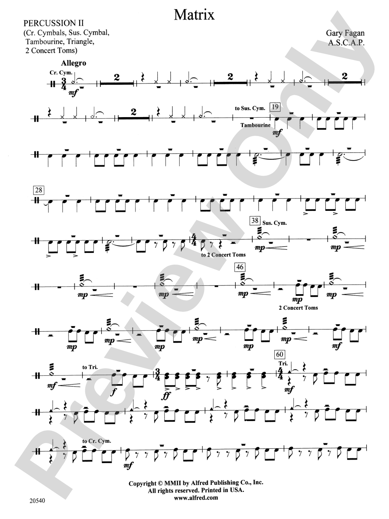 Matrix: 2nd Percussion