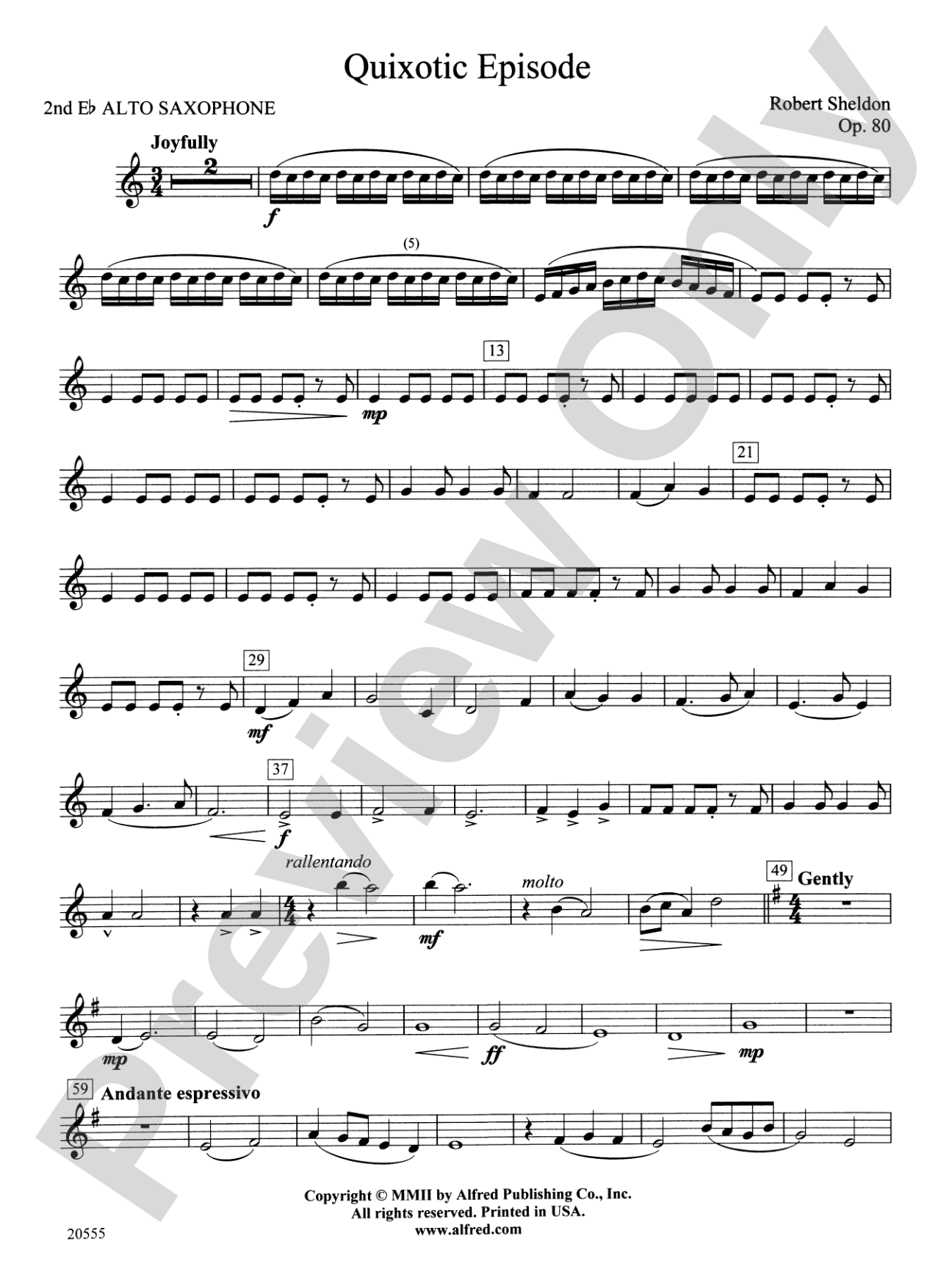 Quixotic Episode: 2nd E-flat Alto Saxophone