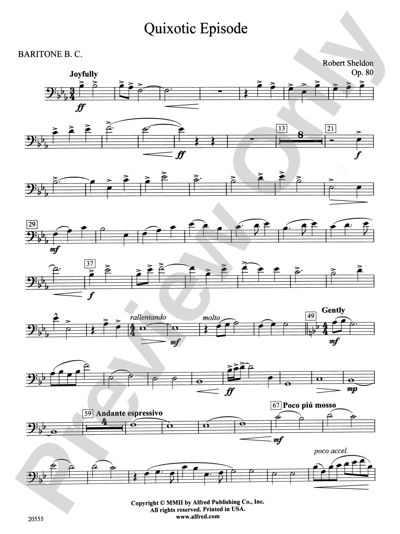 Quixotic Episode: Baritone B.C.