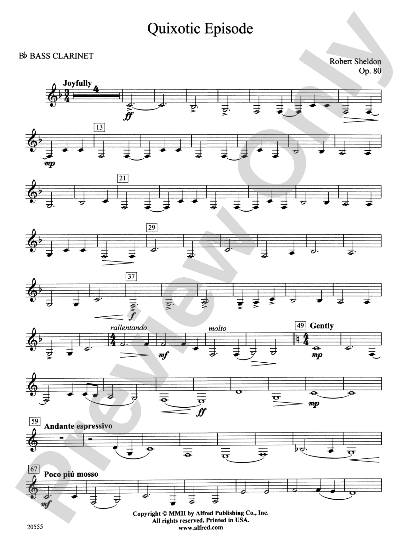 Quixotic Episode: B-flat Bass Clarinet