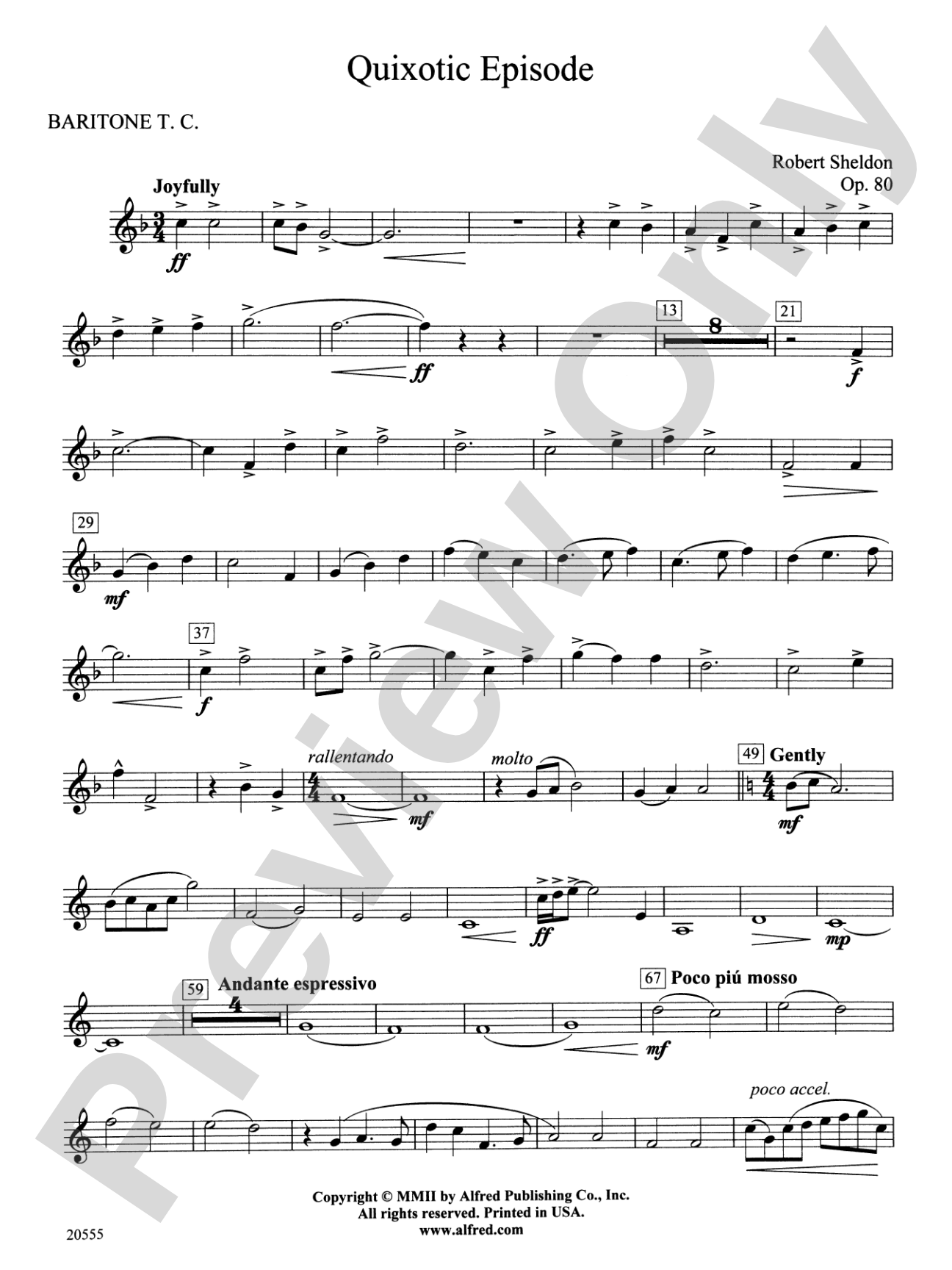 Quixotic Episode: Baritone T.C.