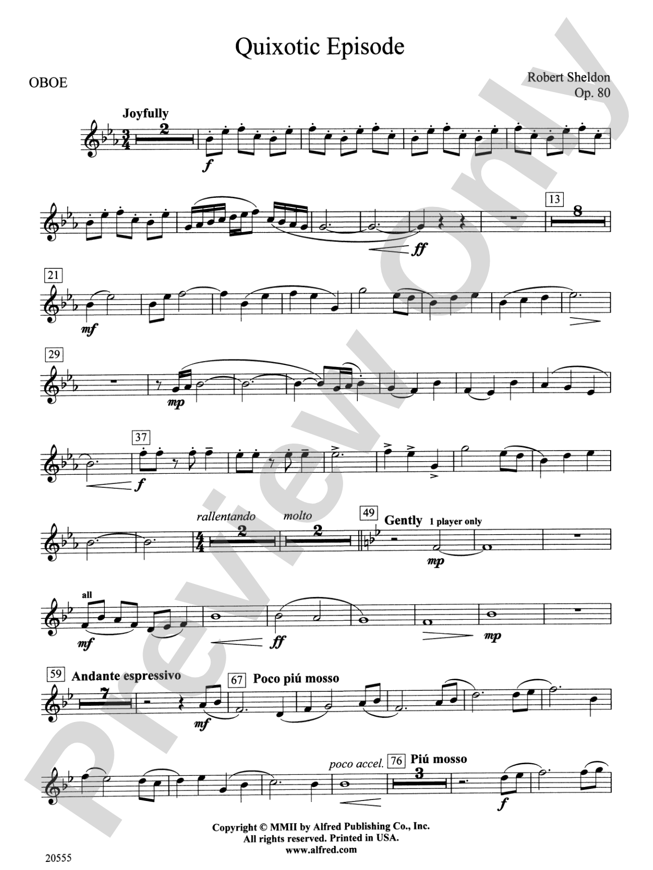 Quixotic Episode: Oboe