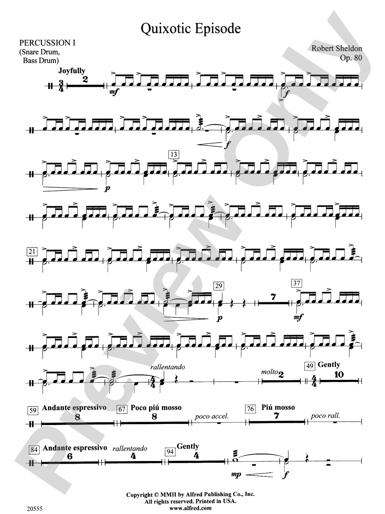 Quixotic Episode: 1st Percussion
