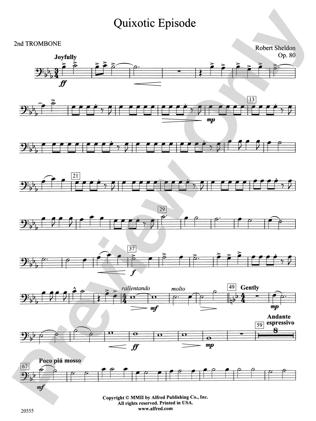 Quixotic Episode: 2nd Trombone