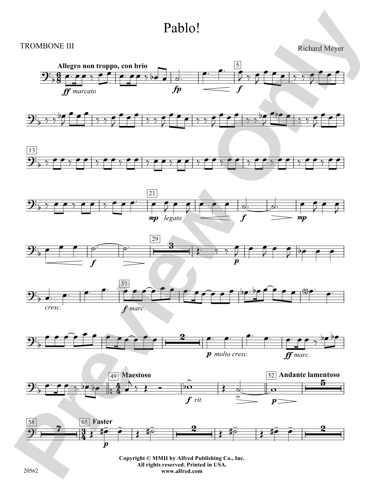 Pablo!: 3rd Trombone