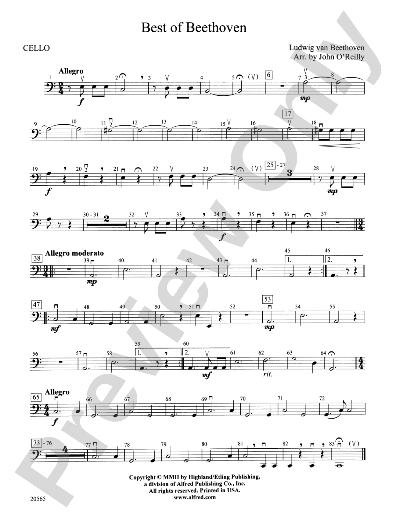 Best of Beethoven: Cello