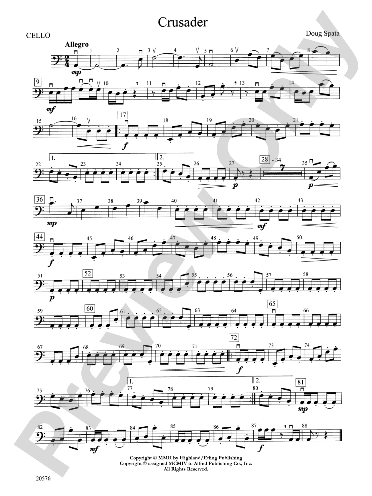 Crusader: Cello
