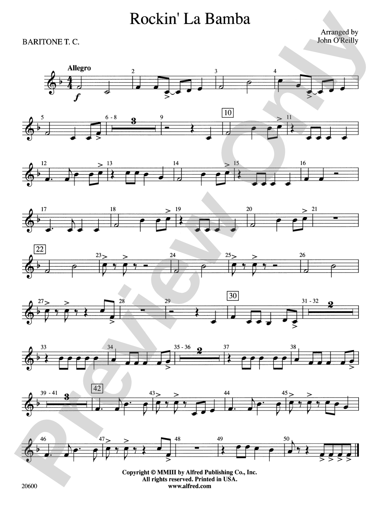 Rockin' La Bamba: Baritone T.C.