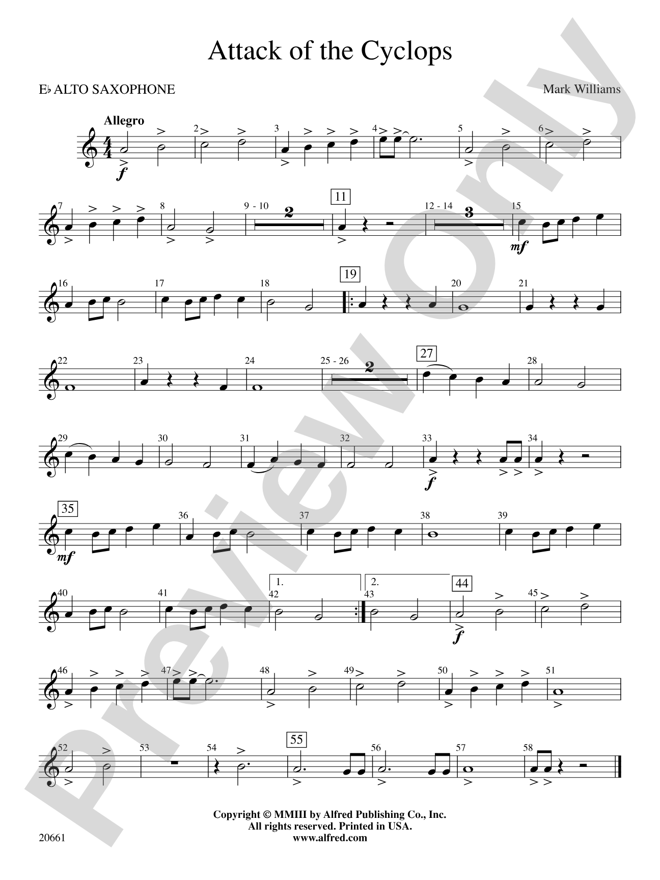 Attack of the Cyclops: E-flat Alto Saxophone