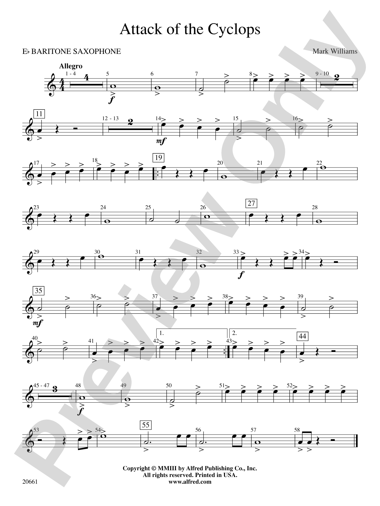 Attack of the Cyclops: E-flat Baritone Saxophone