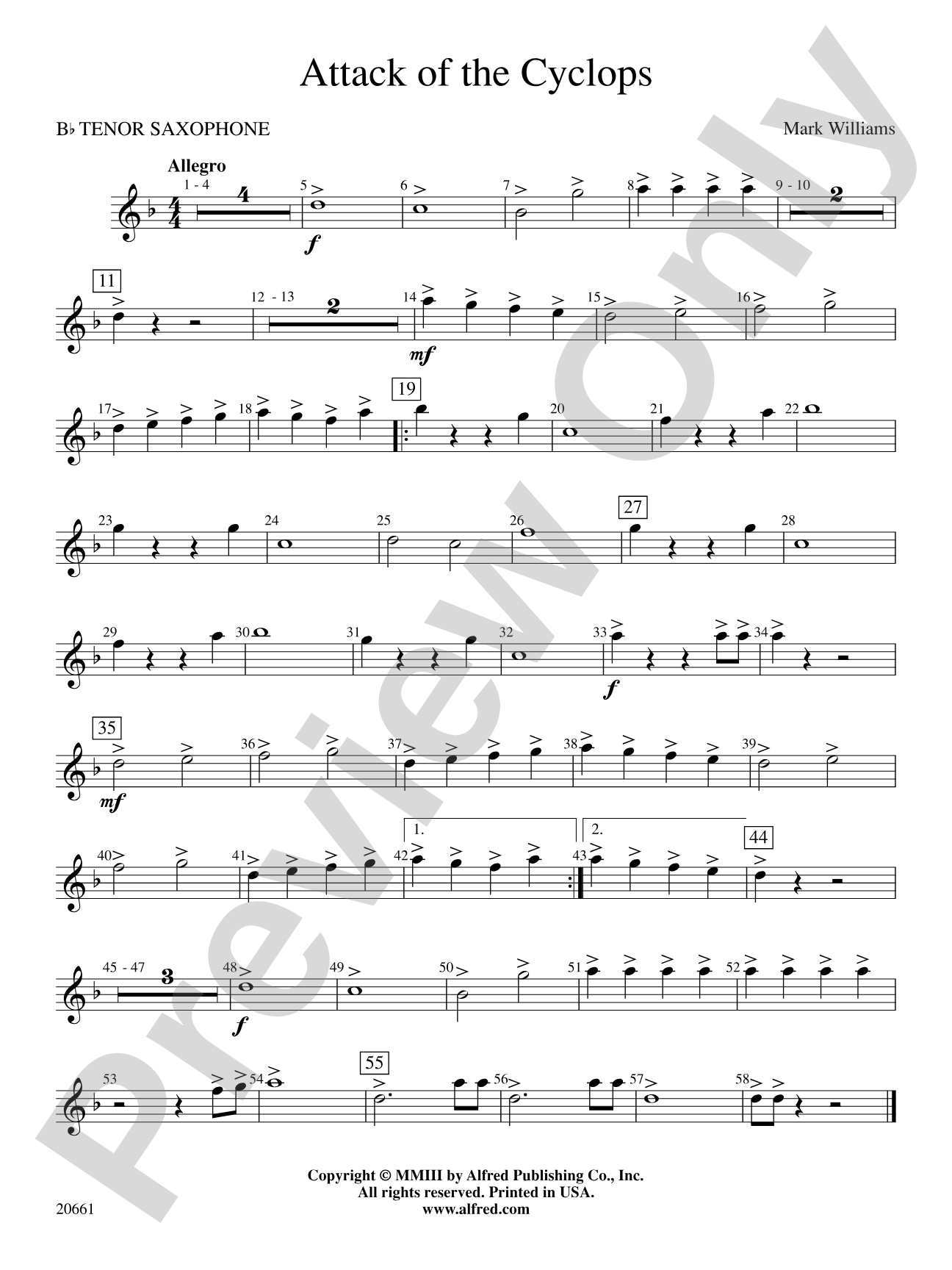 Attack of the Cyclops: B-flat Tenor Saxophone