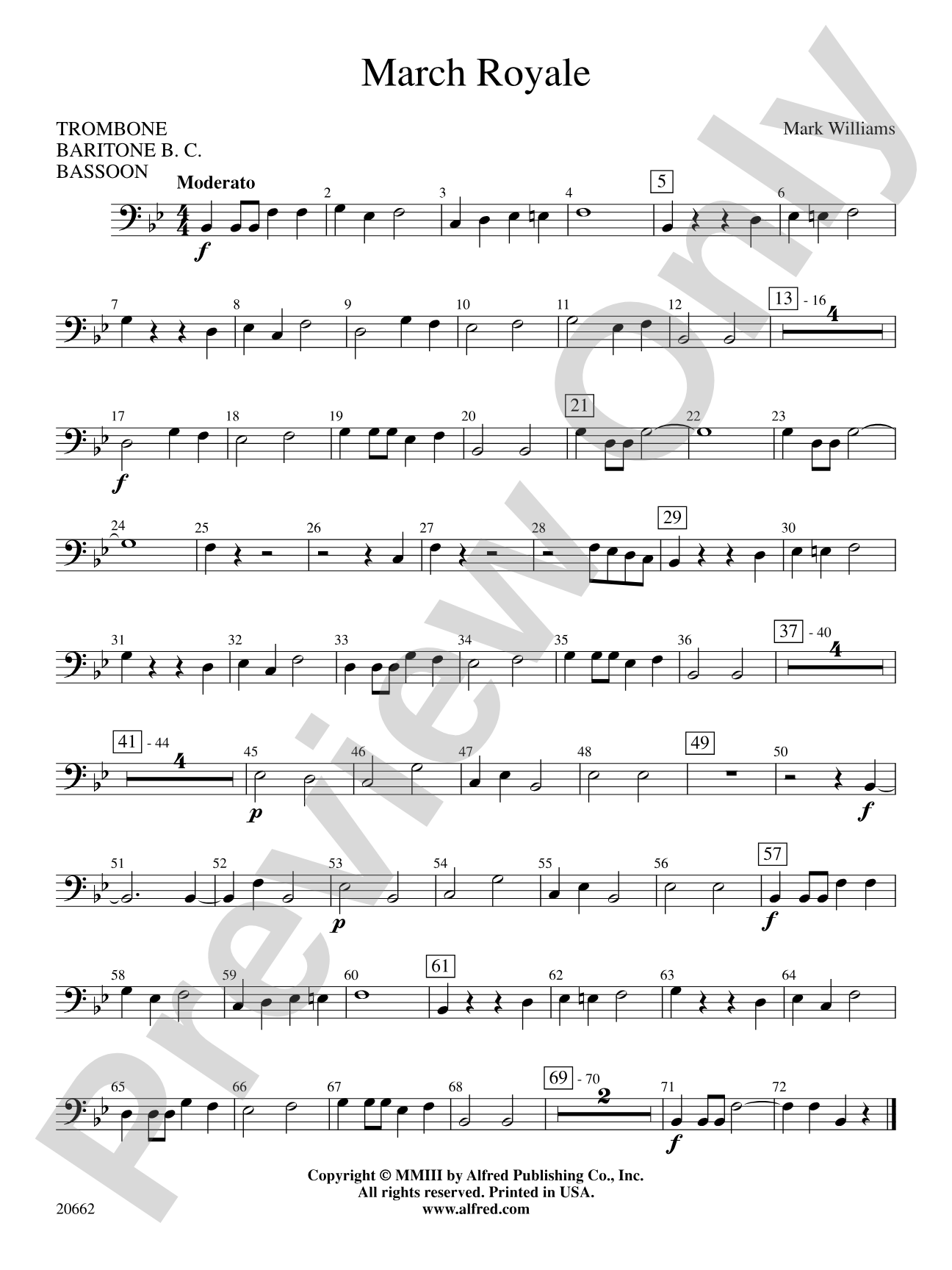 March Royale: 1st Trombone