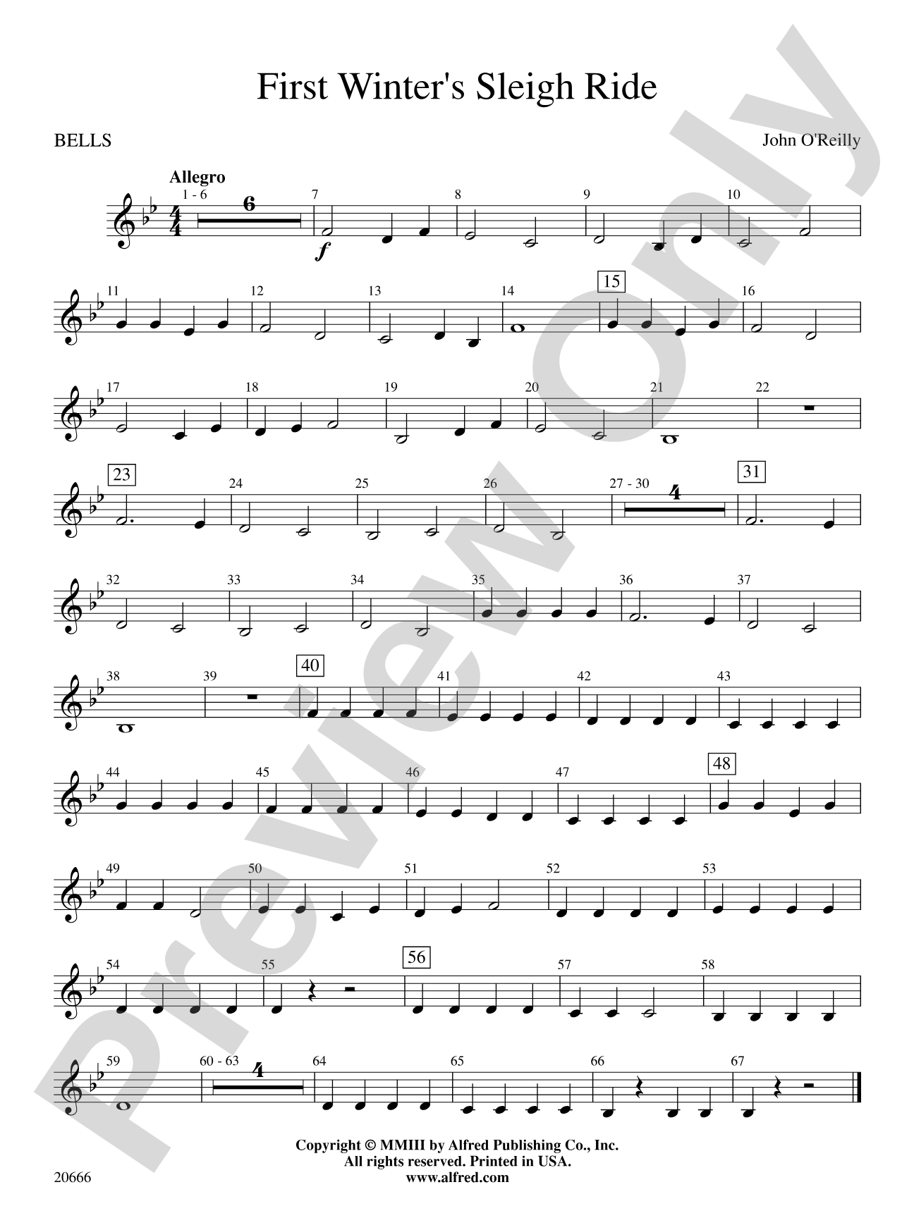 First Winter's Sleigh Ride: Bells