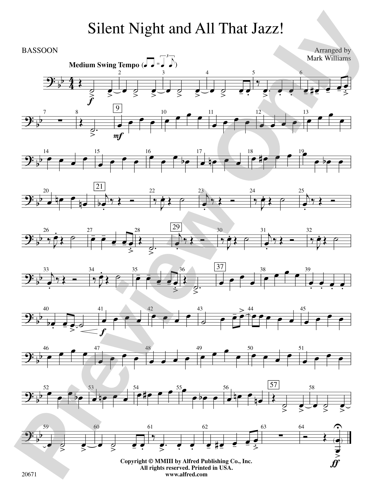 Silent Night & All That Jazz!: Bassoon