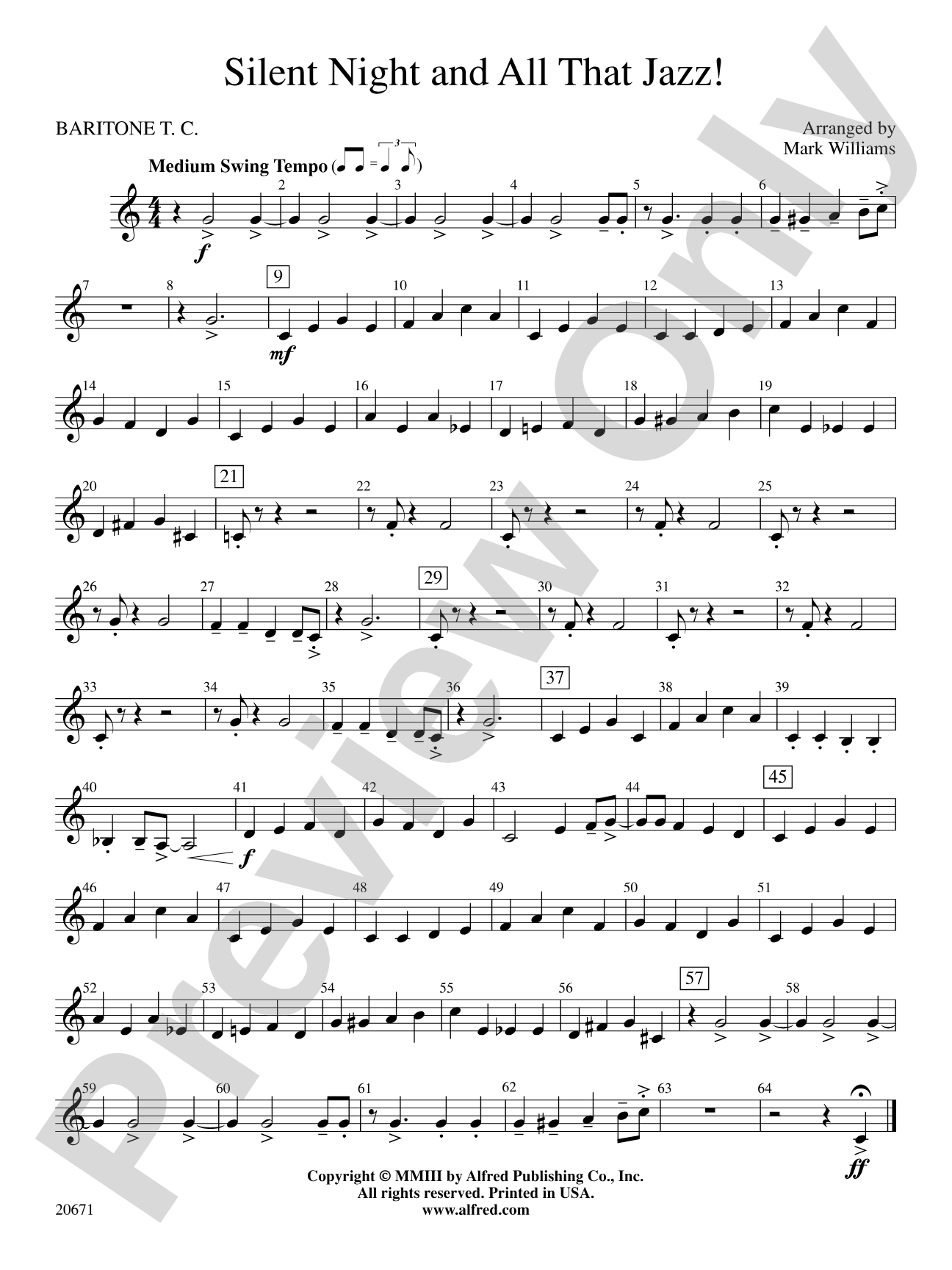 Silent Night & All That Jazz!: Baritone T.C.