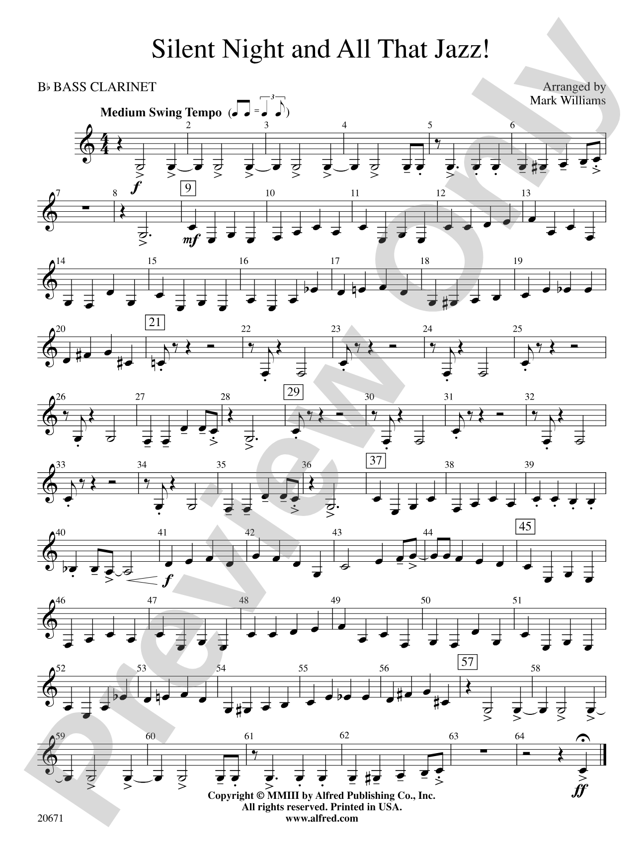 Silent Night & All That Jazz!: B-flat Bass Clarinet