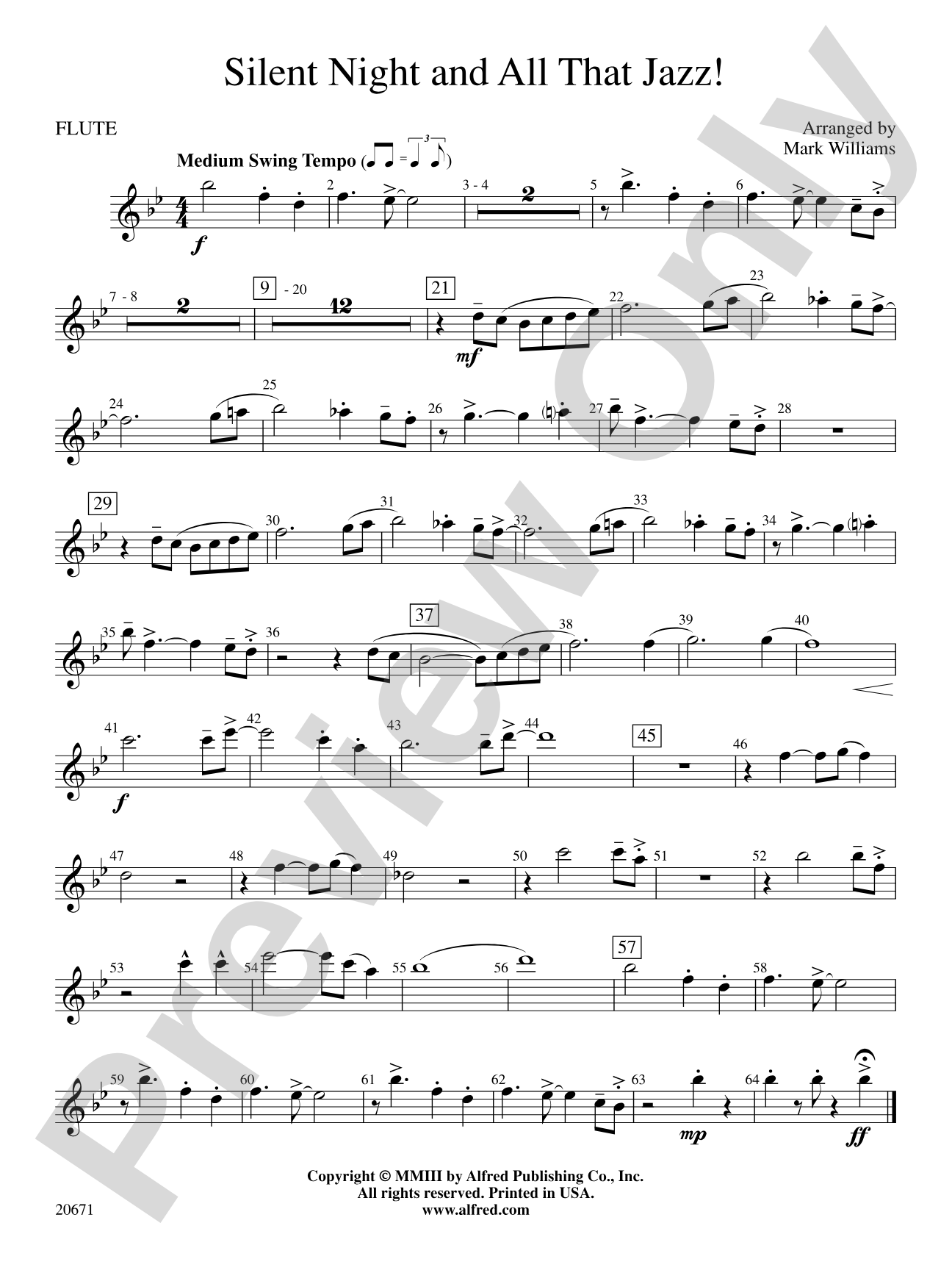 Silent Night & All That Jazz!: Flute