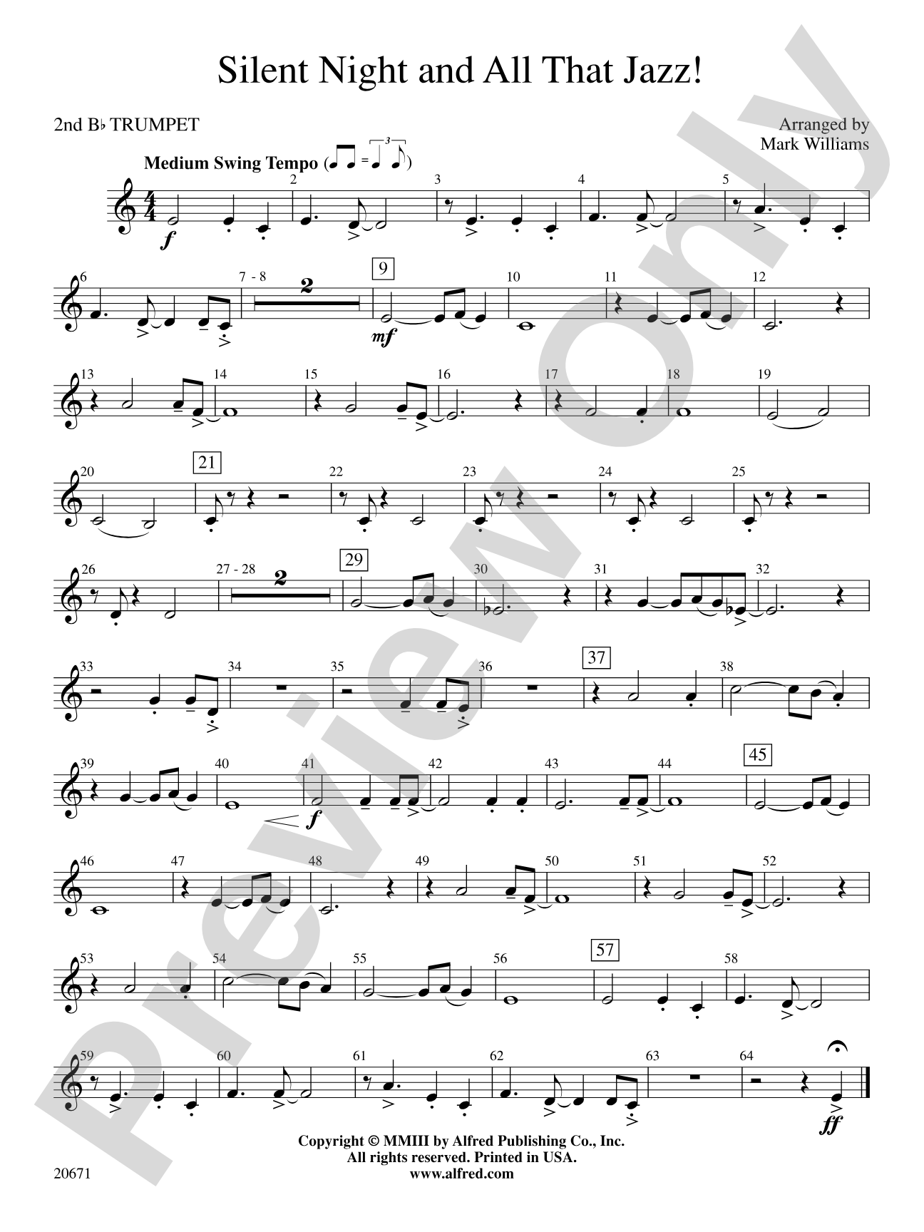 Silent Night & All That Jazz!: 2nd B-flat Trumpet