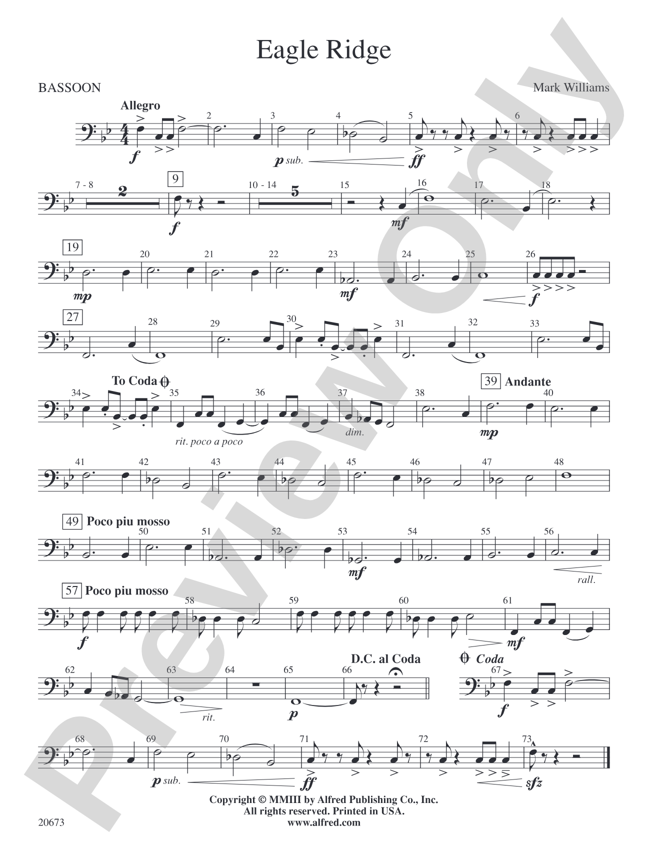 Eagle Ridge: Bassoon
