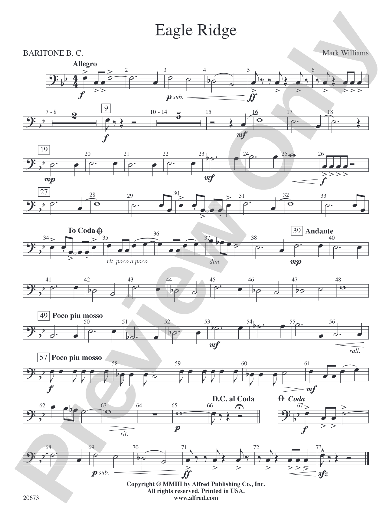 Eagle Ridge: Baritone B.C.