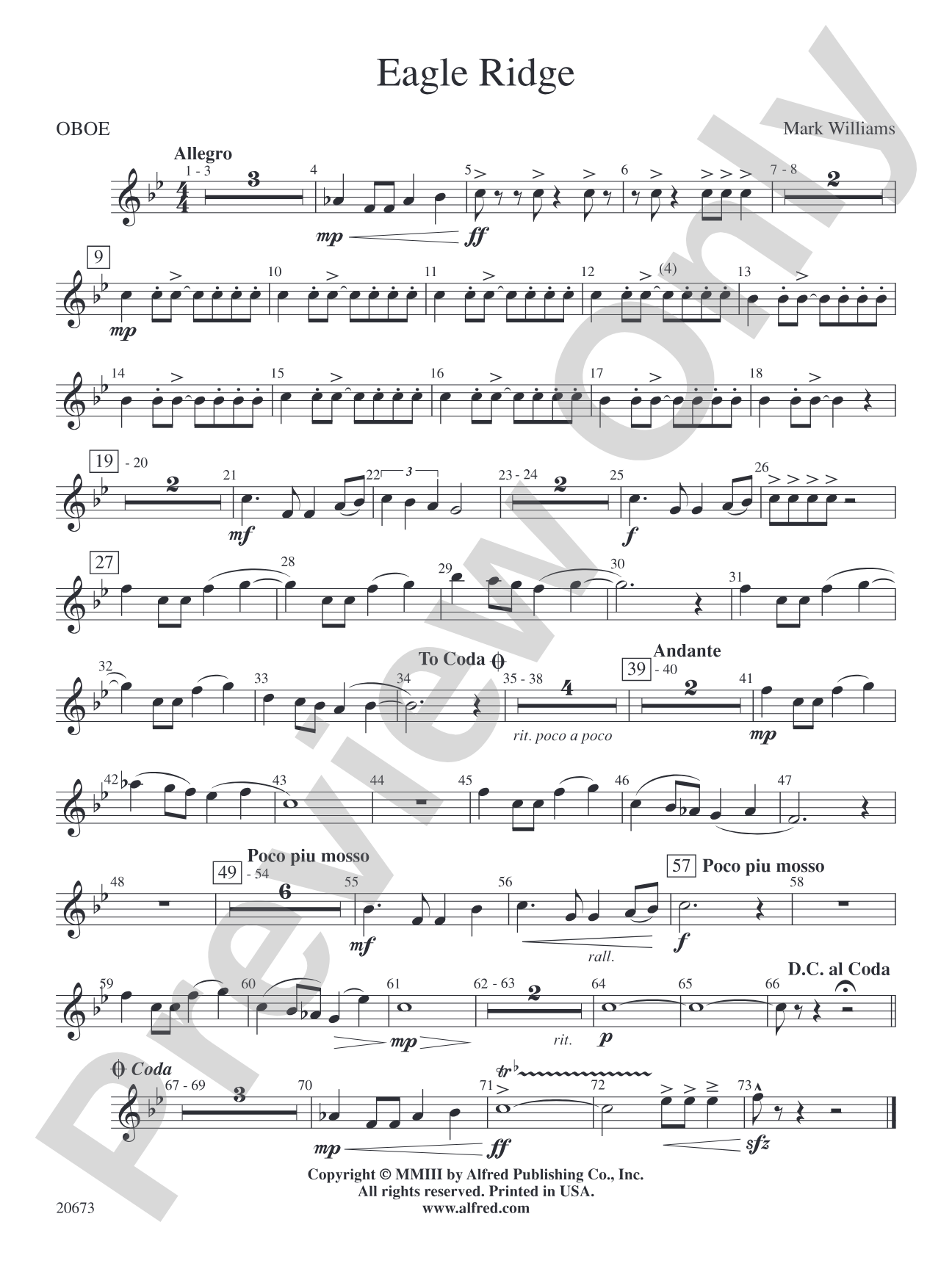 Eagle Ridge: Oboe