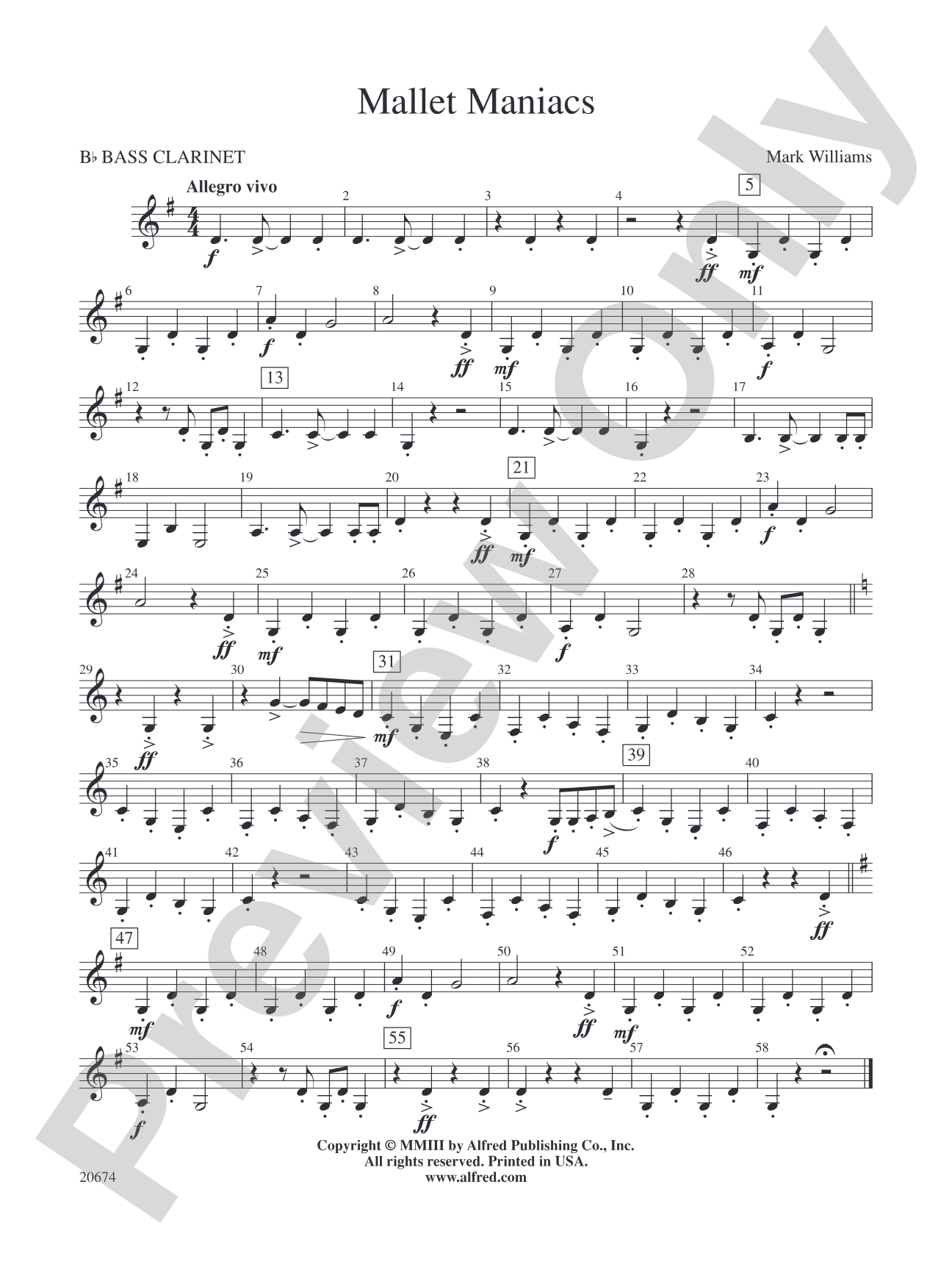 Mallet Maniacs: B-flat Bass Clarinet