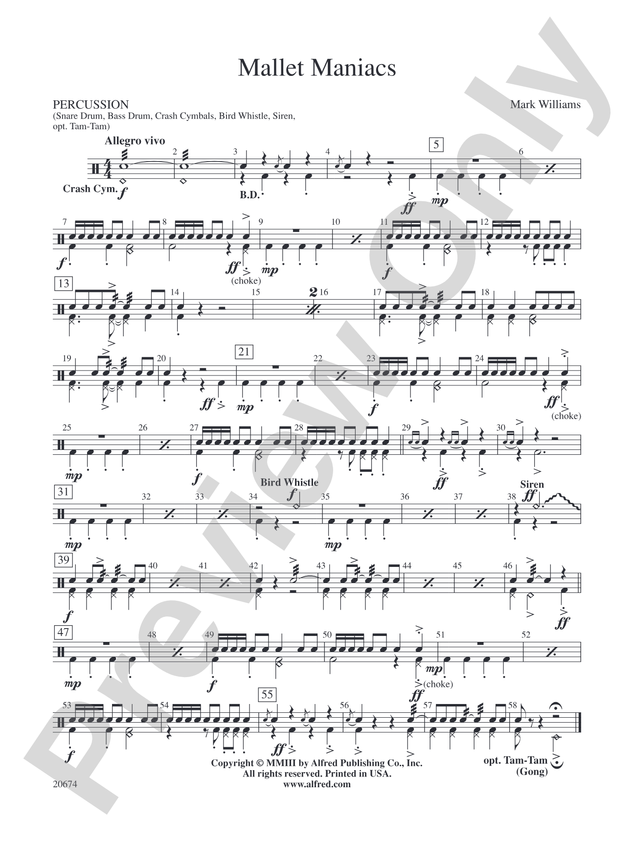 Mallet Maniacs: 1st Percussion