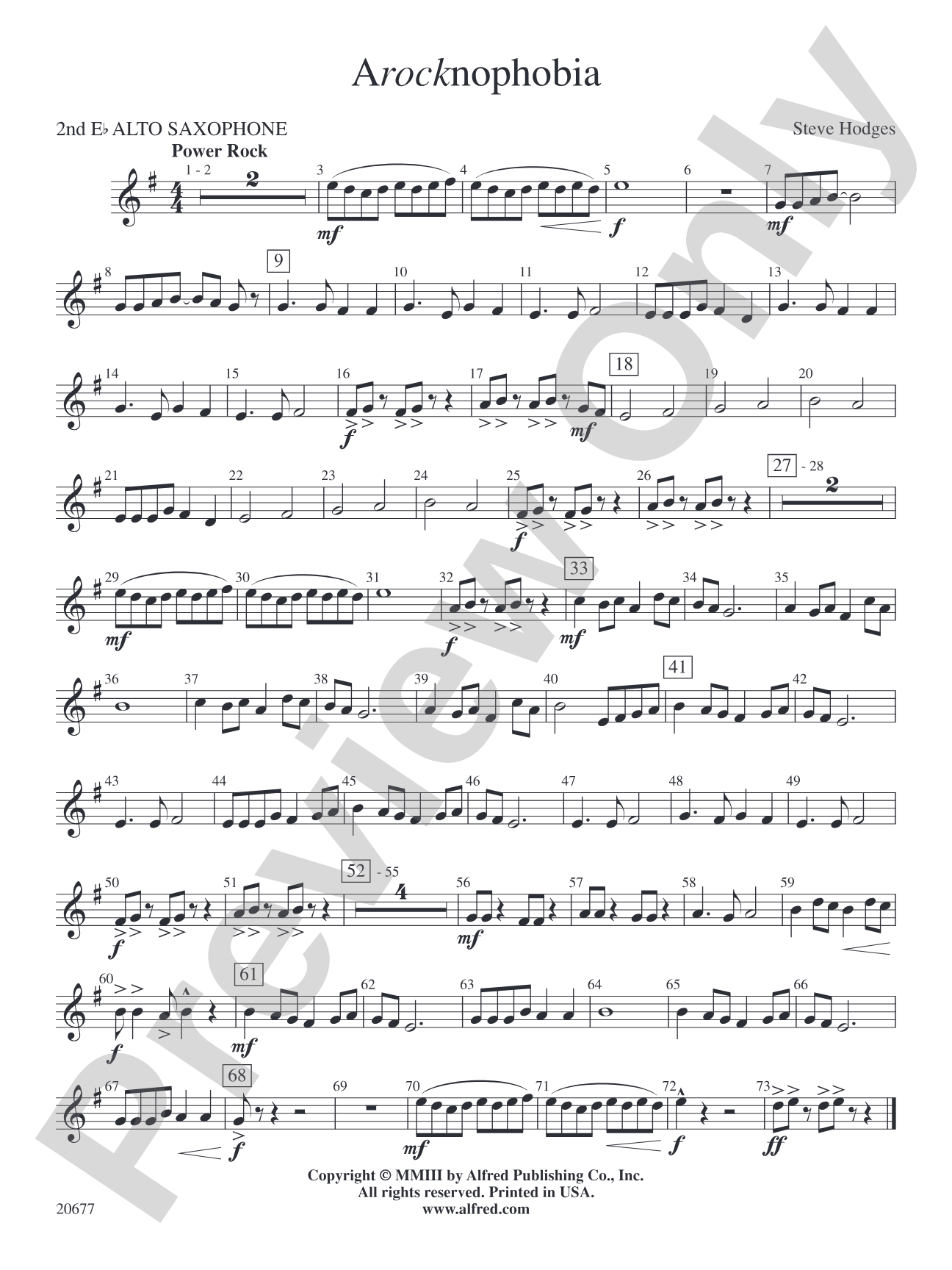 Arocknophobia: 2nd E-flat Alto Saxophone